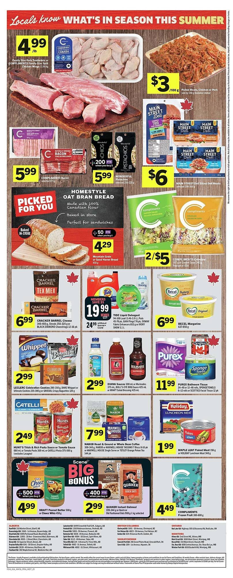 IGA flyer