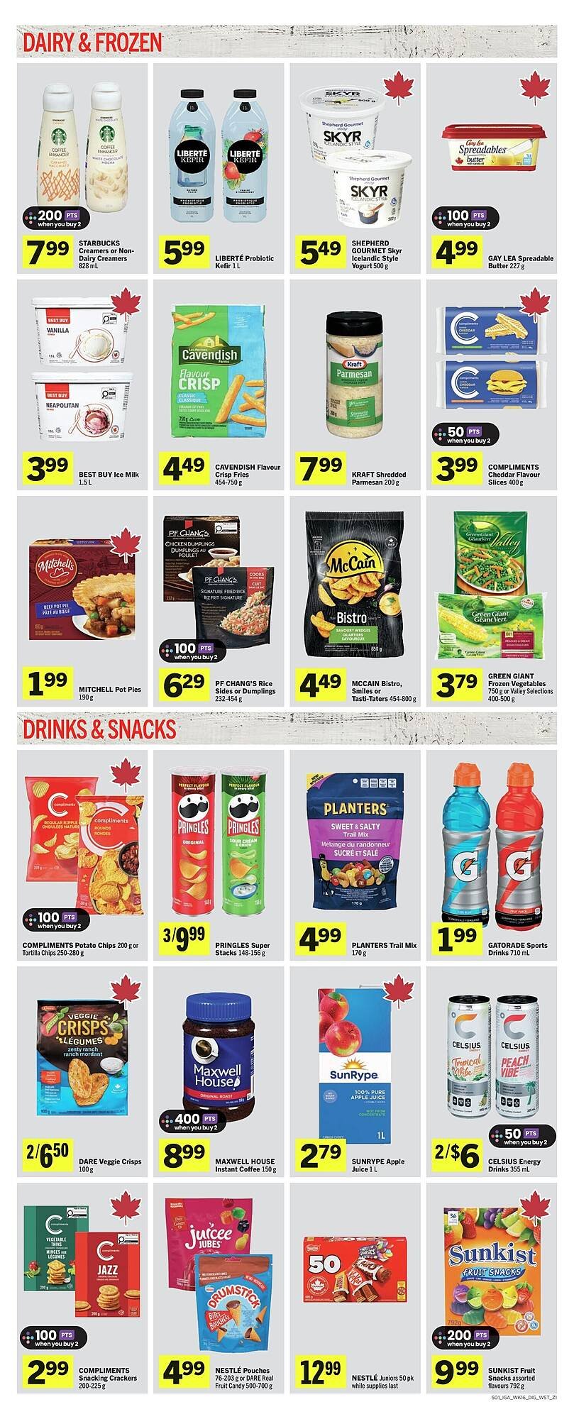 IGA flyer