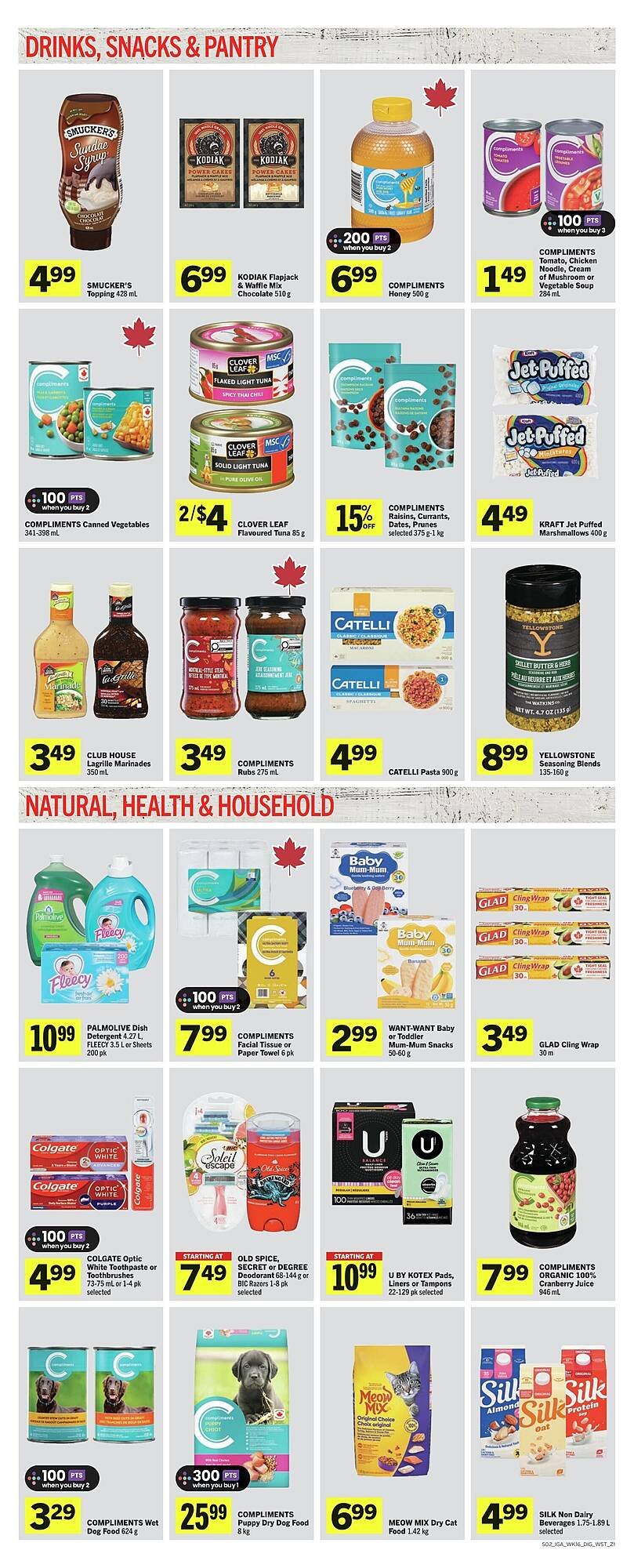 IGA flyer