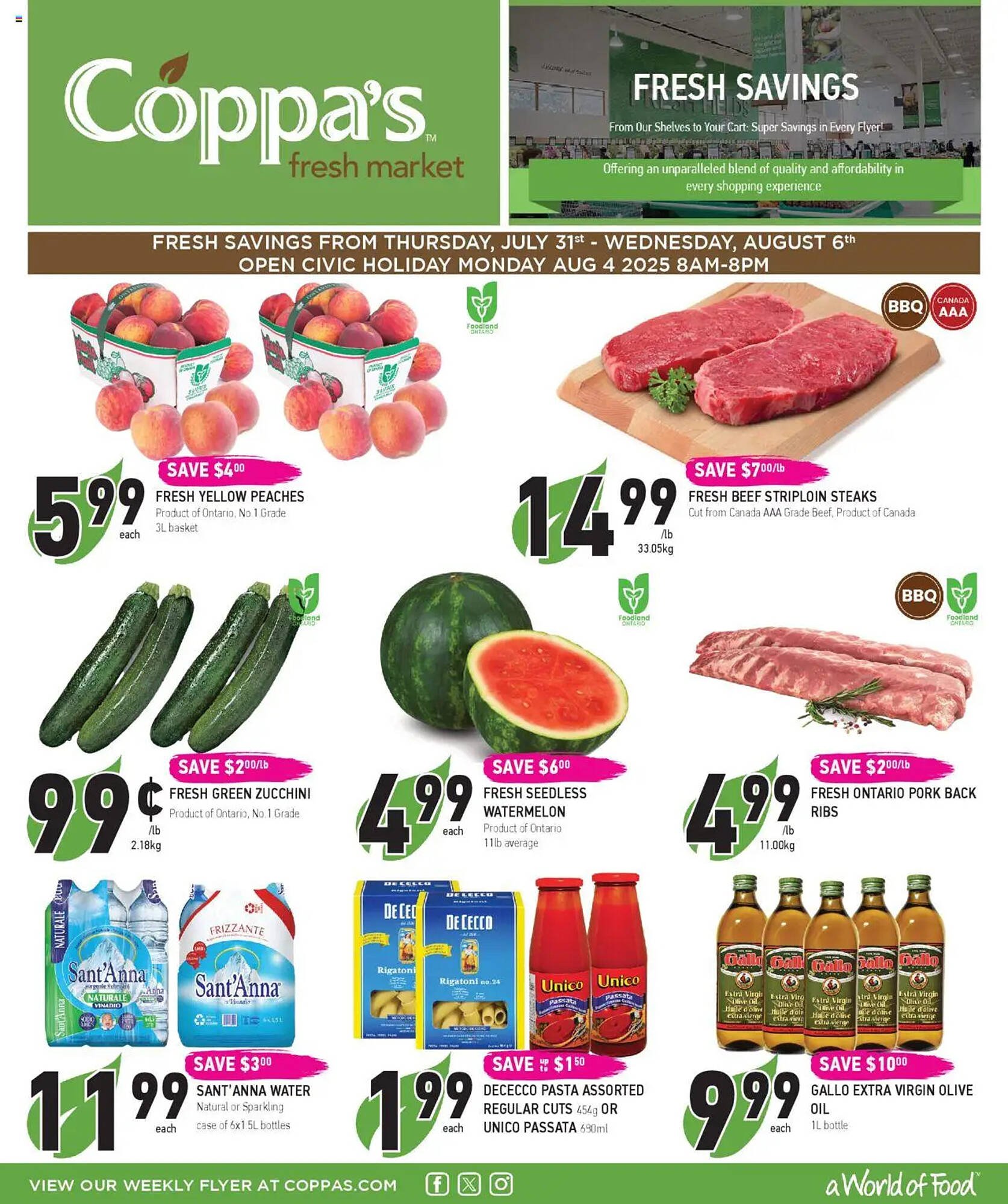 Coppa&#039;s Fresh Market flyer (2025-07-31 - 2025-08-06) | 1