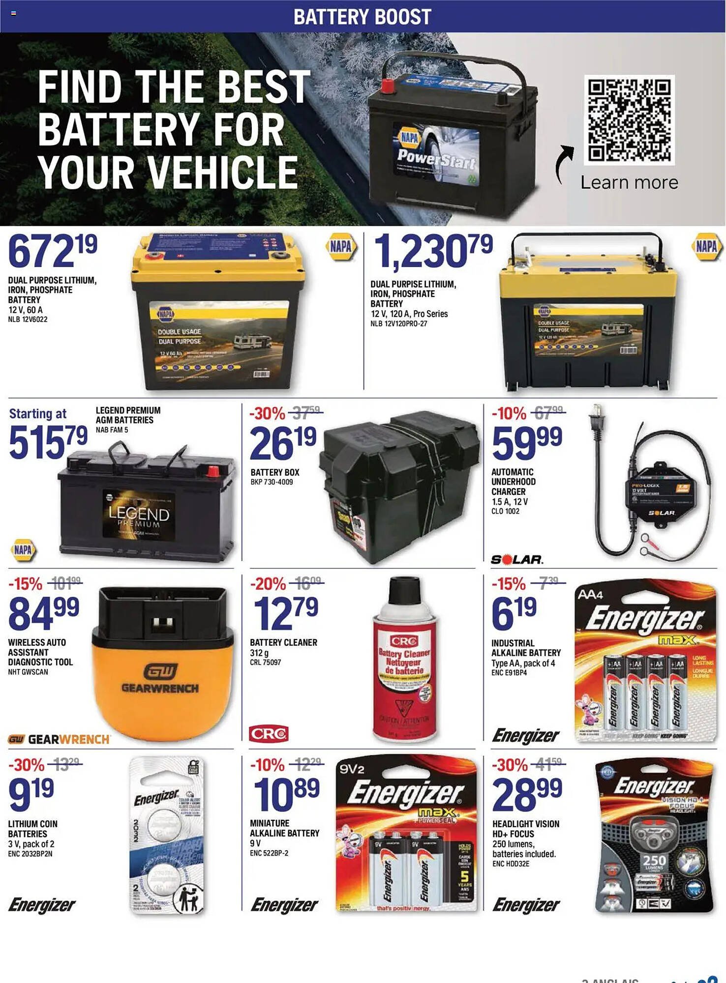 NAPA Auto Parts flyer