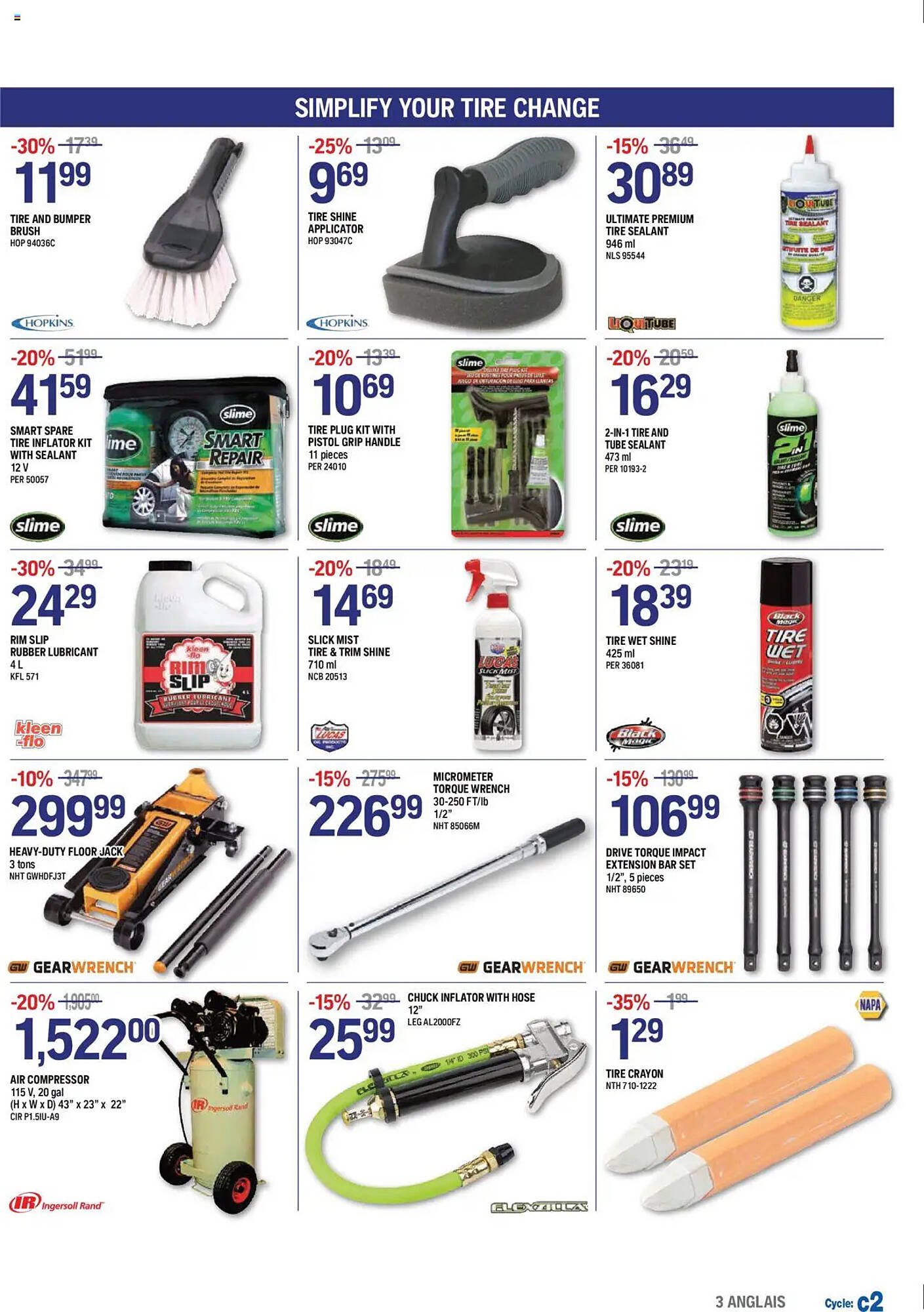 NAPA Auto Parts flyer