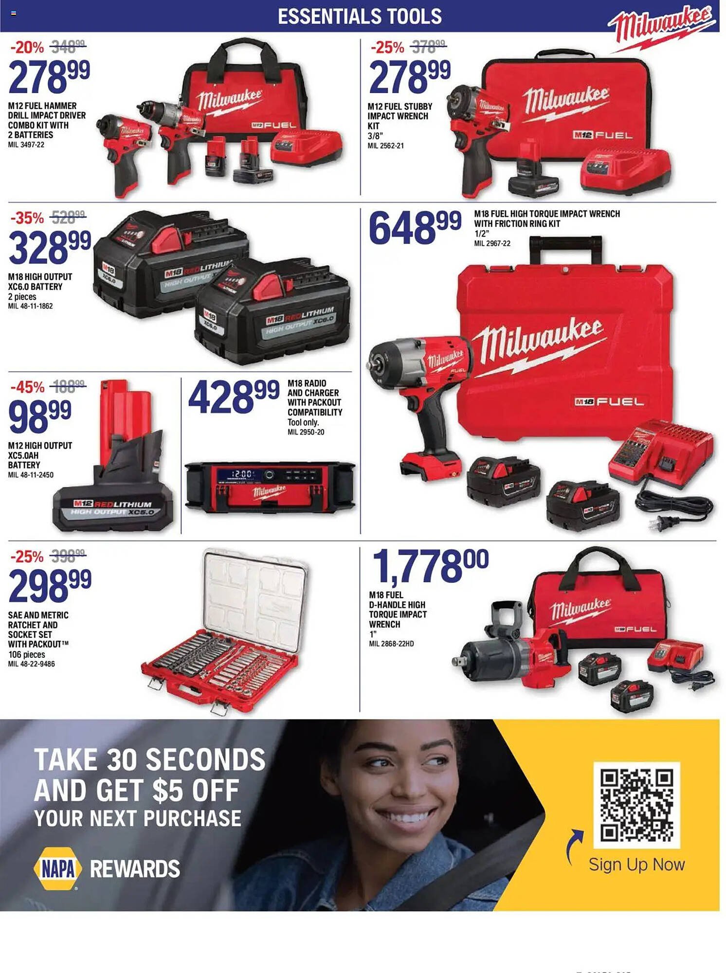NAPA Auto Parts flyer