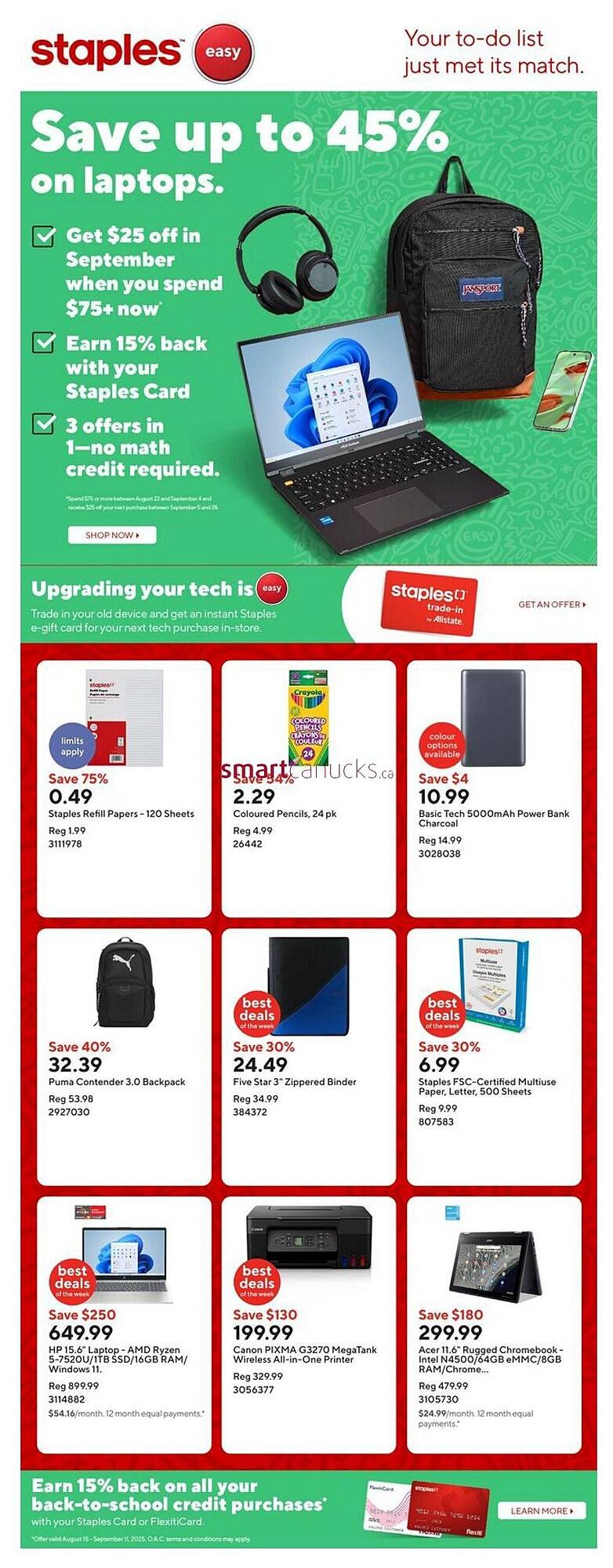 Staples flyer (2025-08-22 - 2025-08-28) | 1