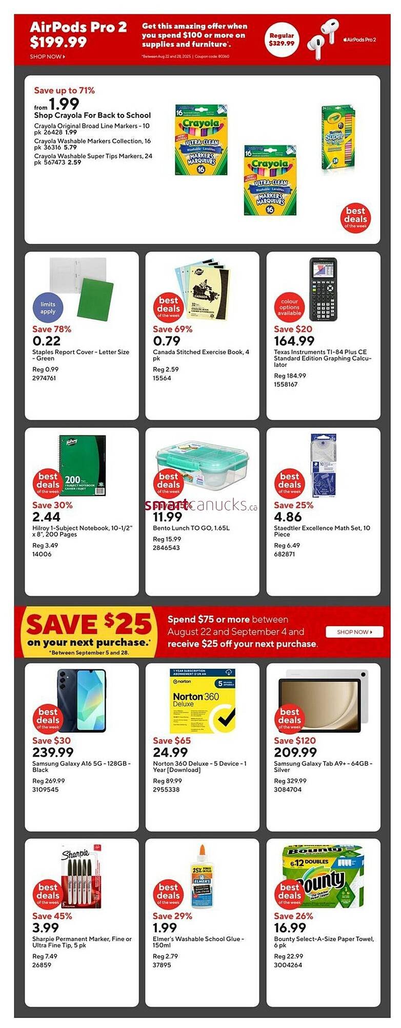 Staples flyer