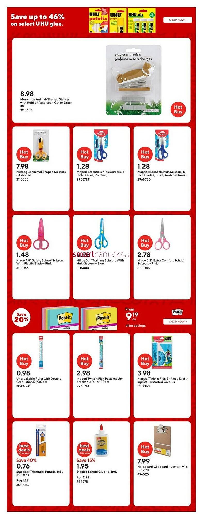 Staples flyer