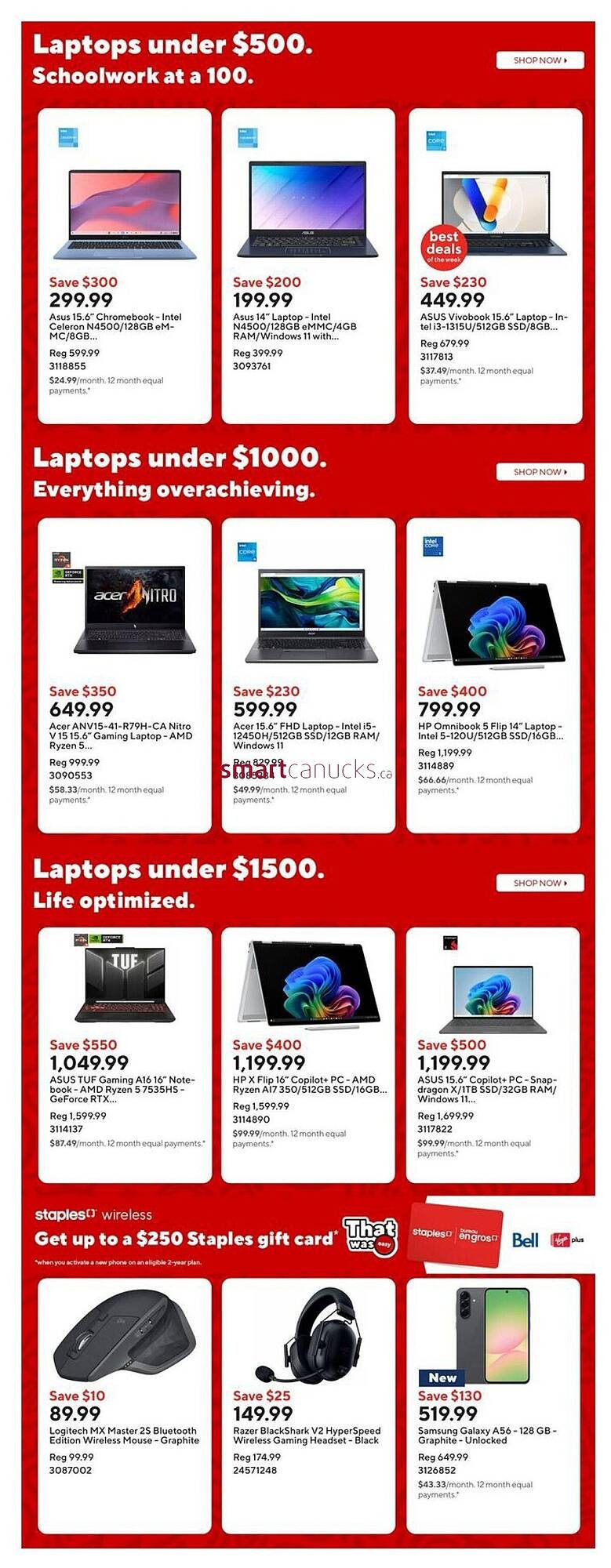 Staples flyer