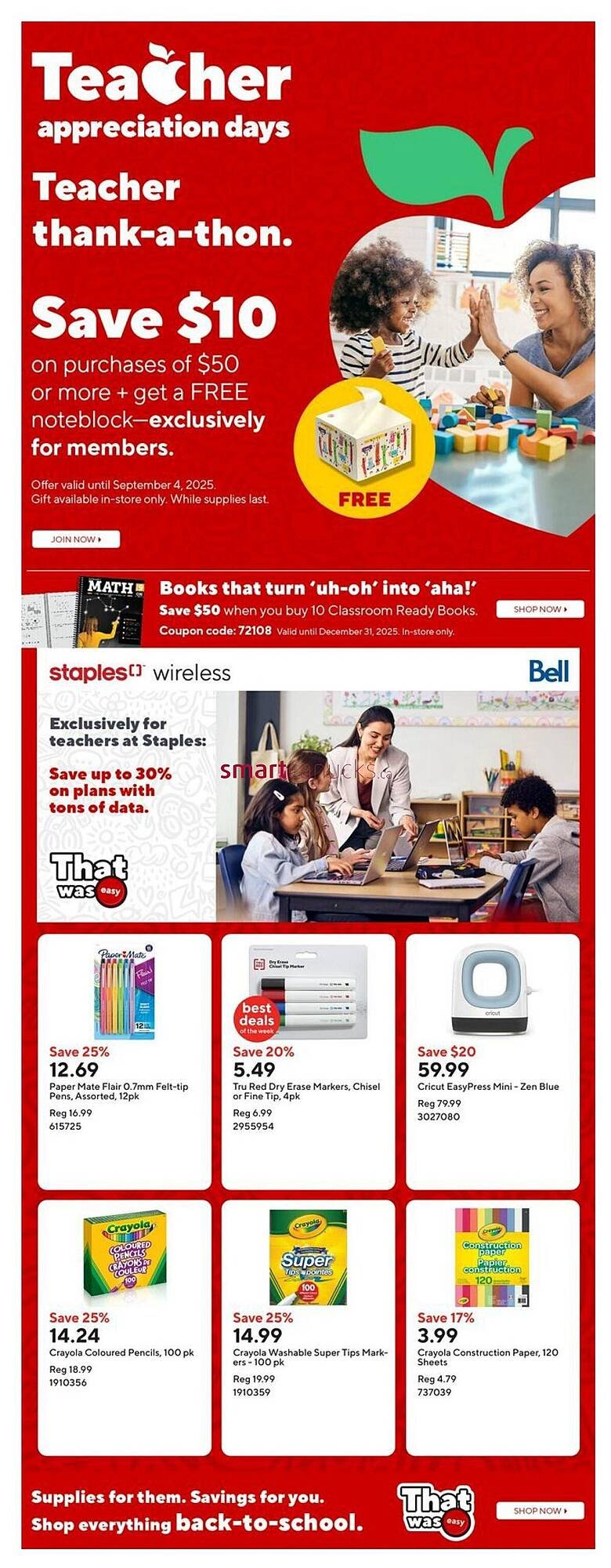Staples flyer