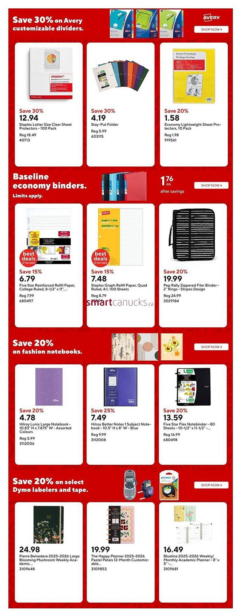 Staples flyer