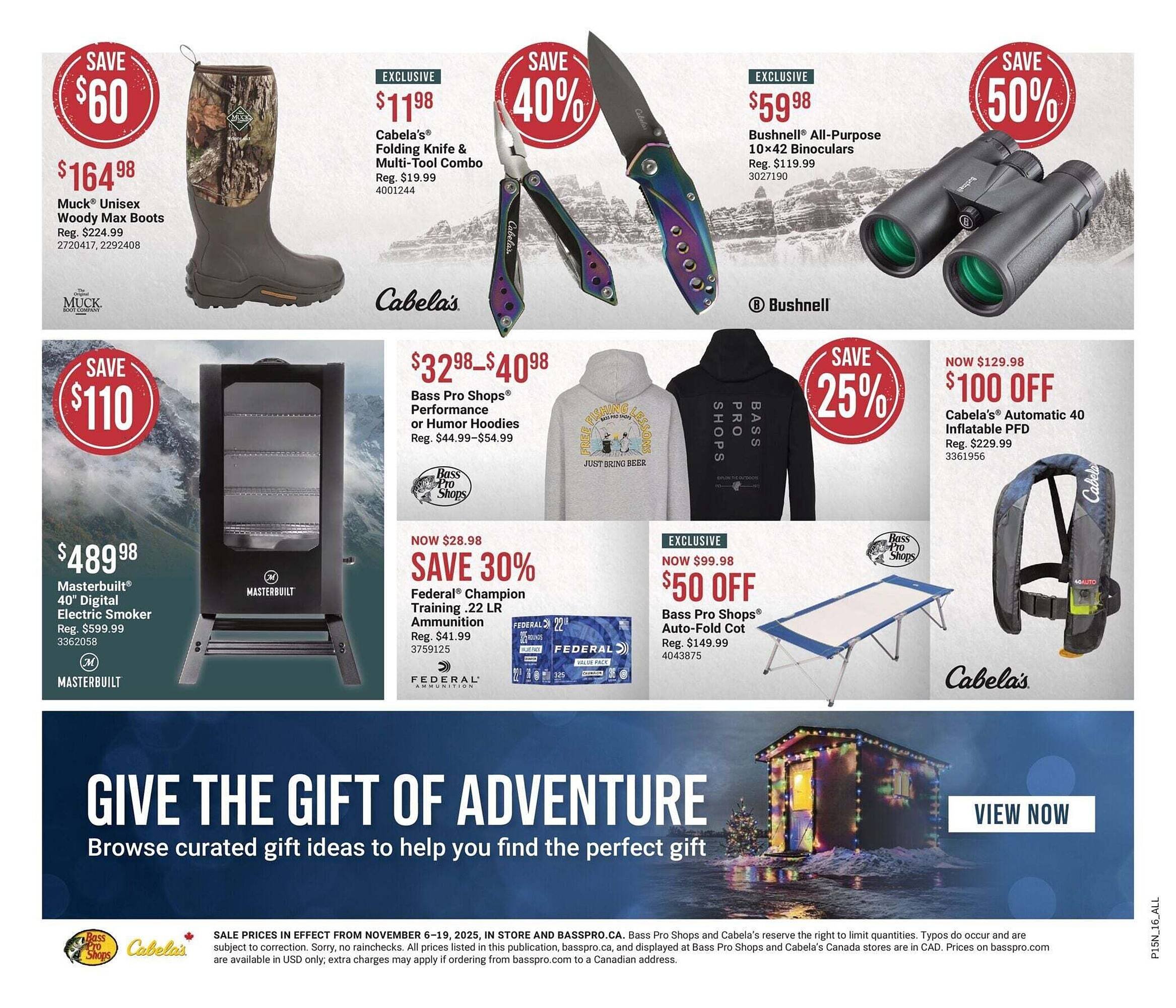 Bass Pro flyer (2025-11-06 - 2025-11-20) | 2