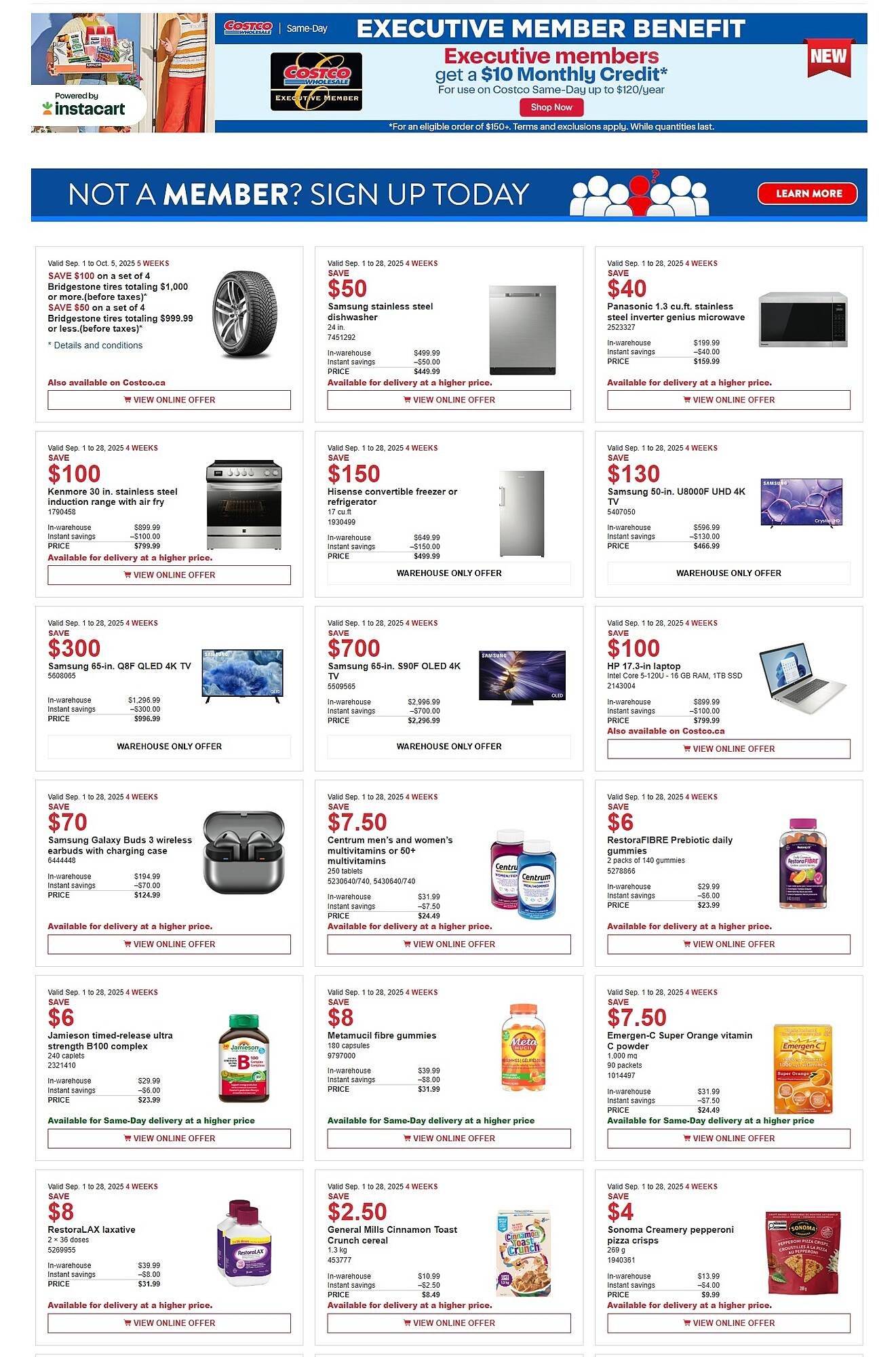 Costco flyer (2025-09-24 - 2025-09-30) | 1