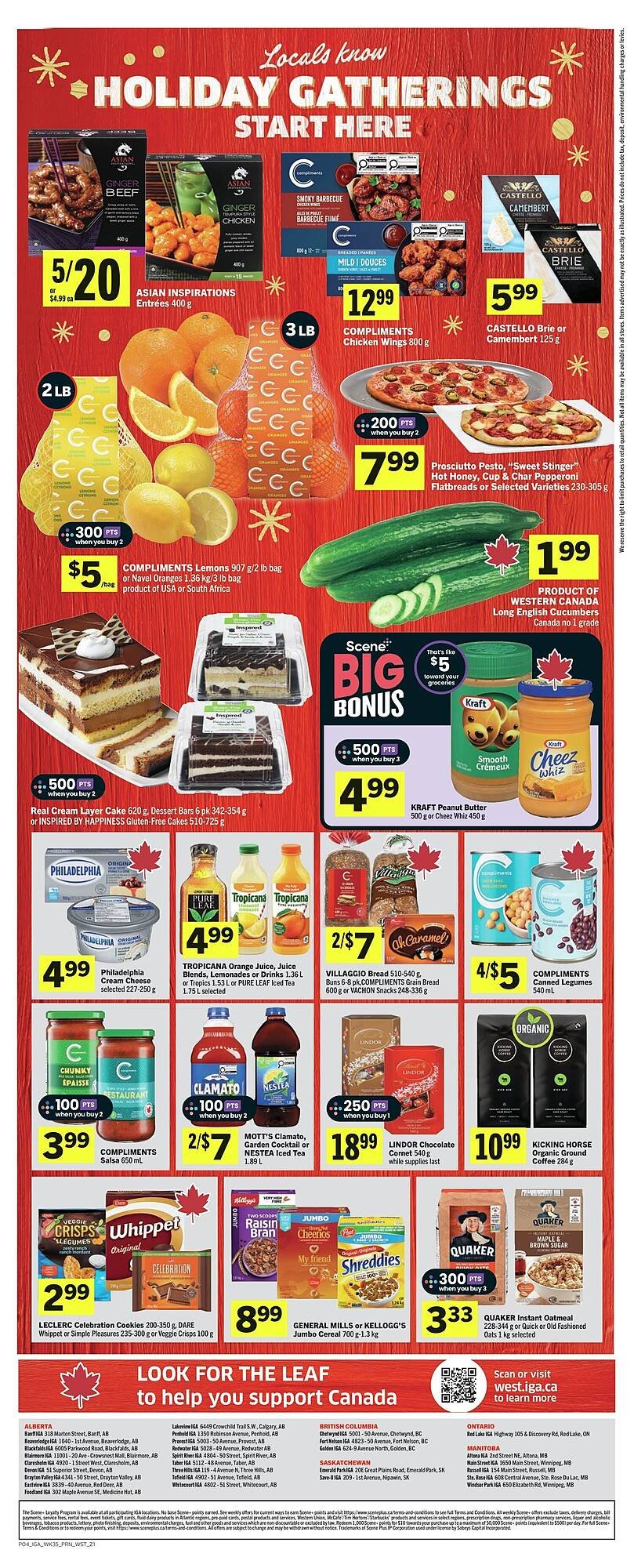 IGA flyer