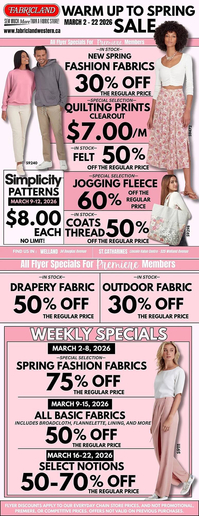 Fabricland flyer (2026-03-02 - 2026-03-22) | 1