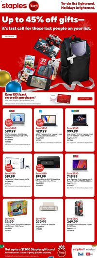 Staples flyer (2025-12-19 - 2025-12-24)