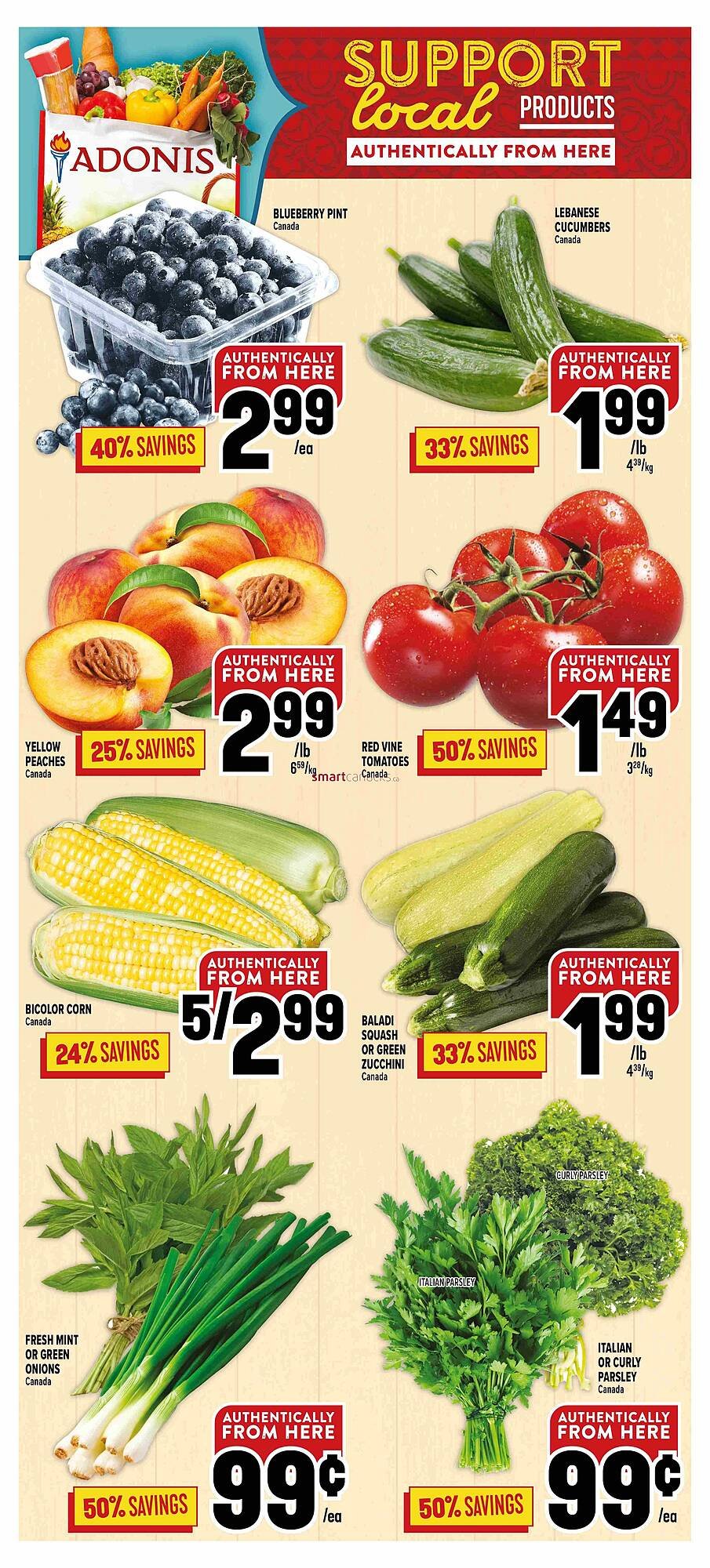 Marché Adonis flyer