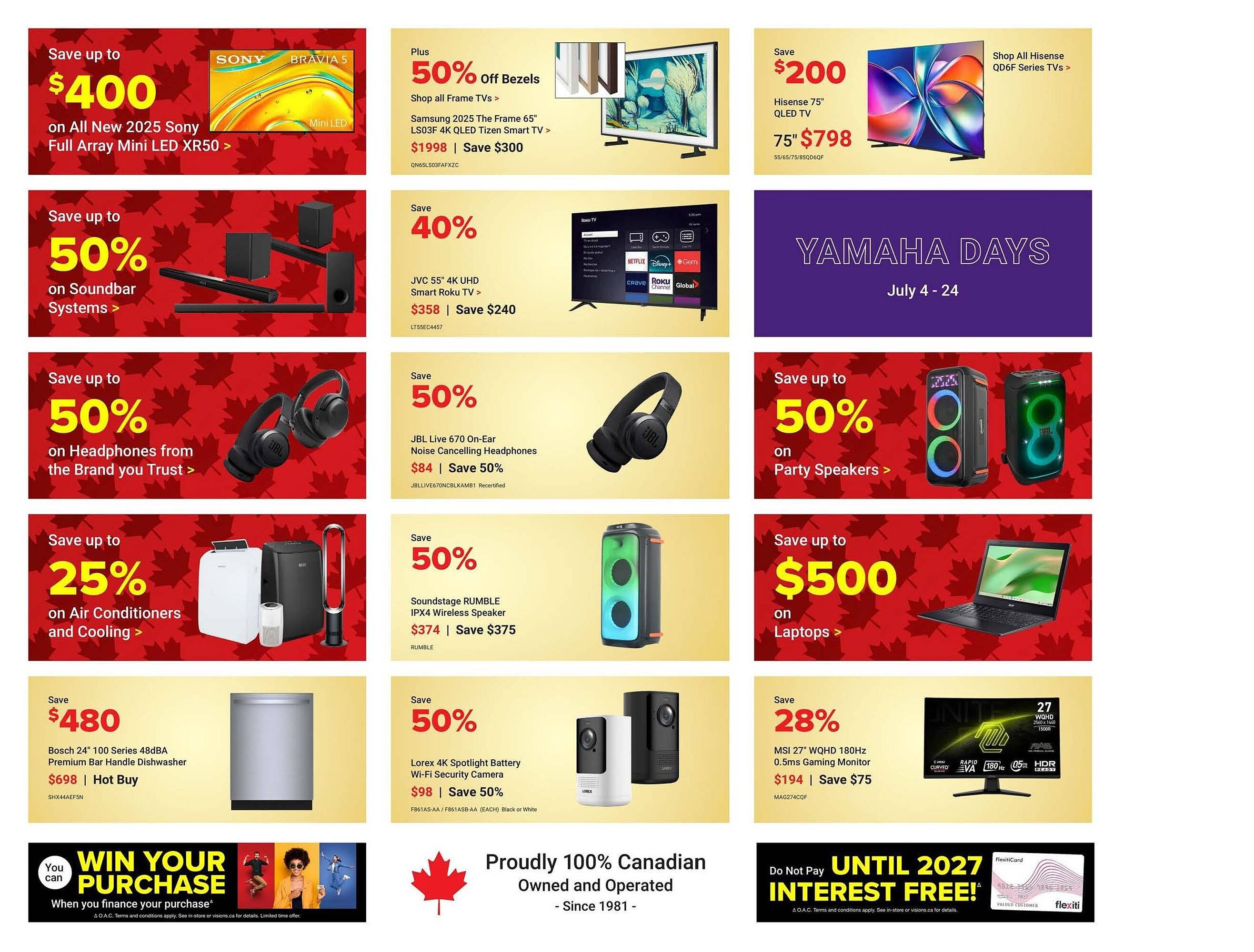 Visions Electronics flyer