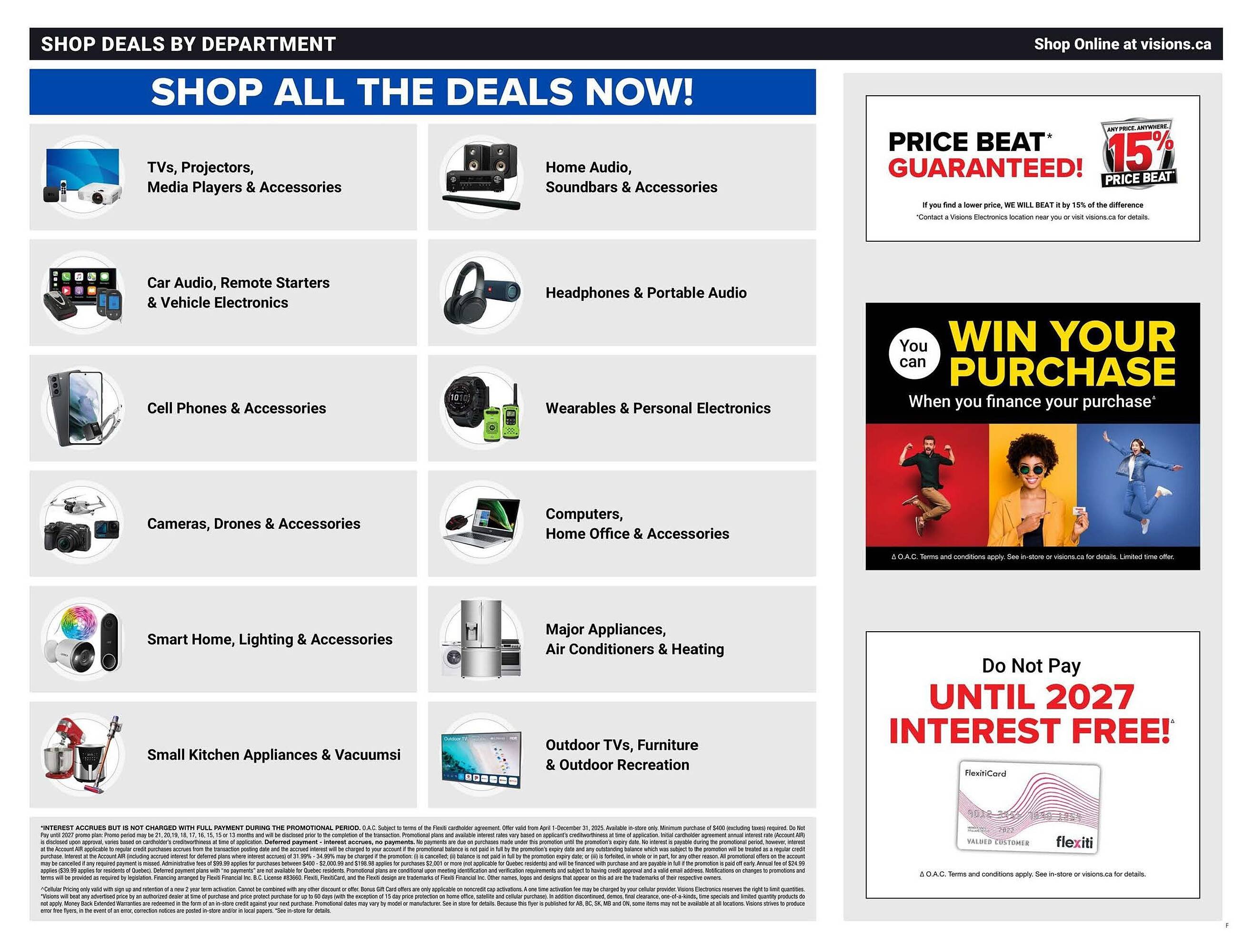 Visions Electronics flyer