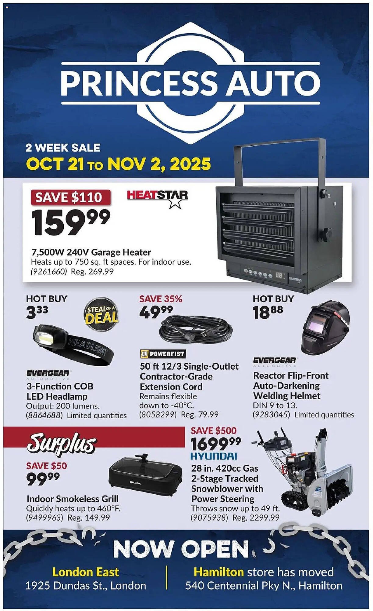 Princess Auto flyer (2025-10-21 - 2025-11-02) | 1