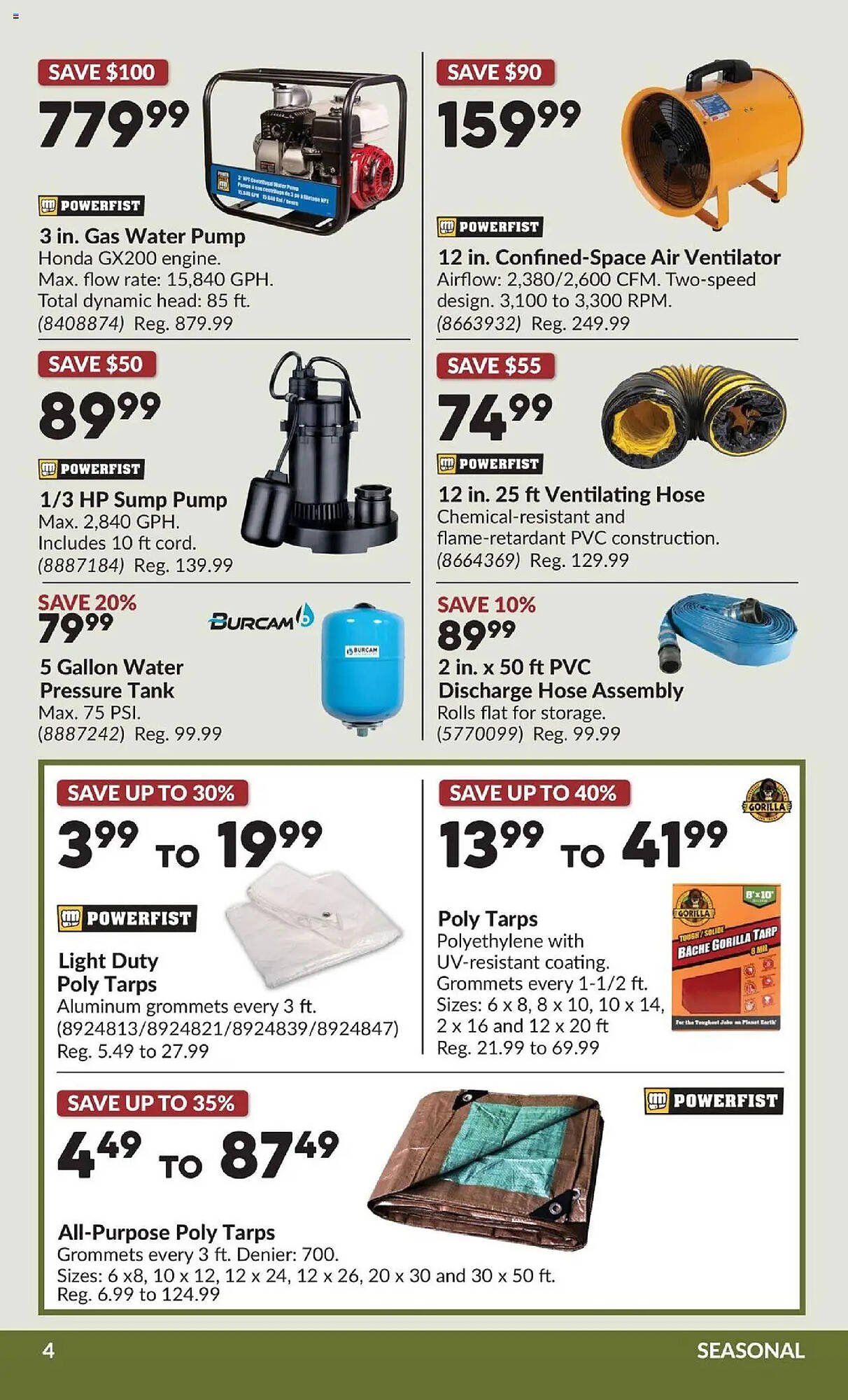 Princess Auto flyer