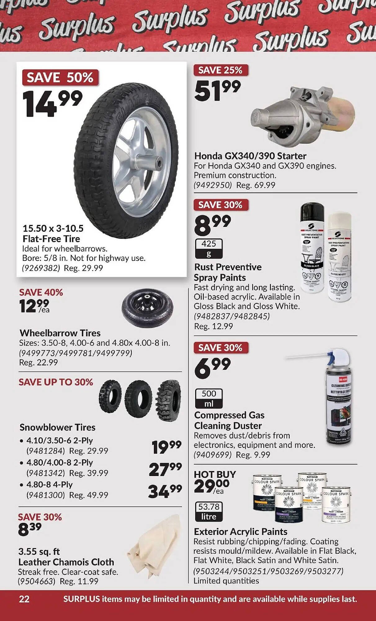 Princess Auto flyer