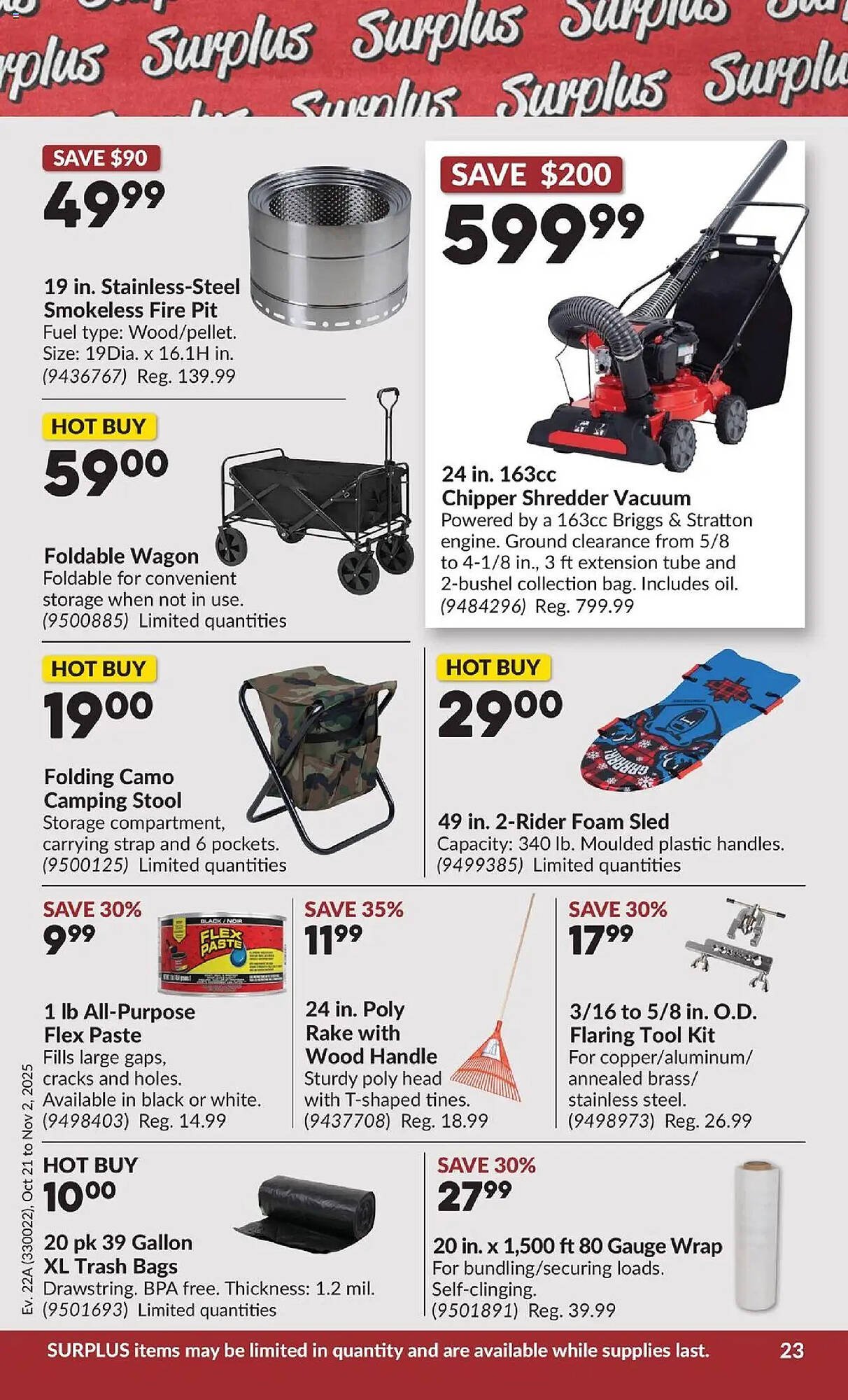 Princess Auto flyer