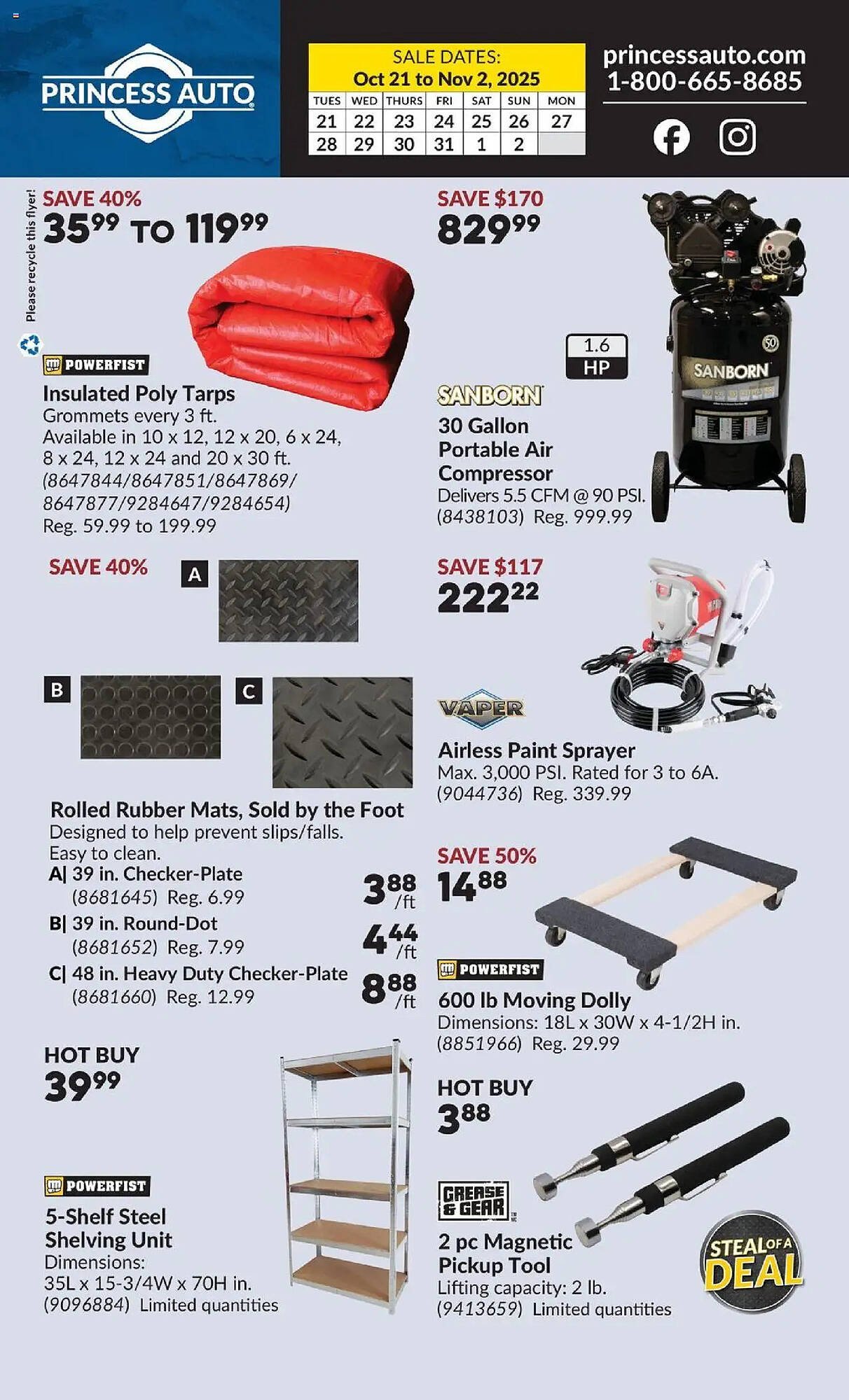 Princess Auto flyer
