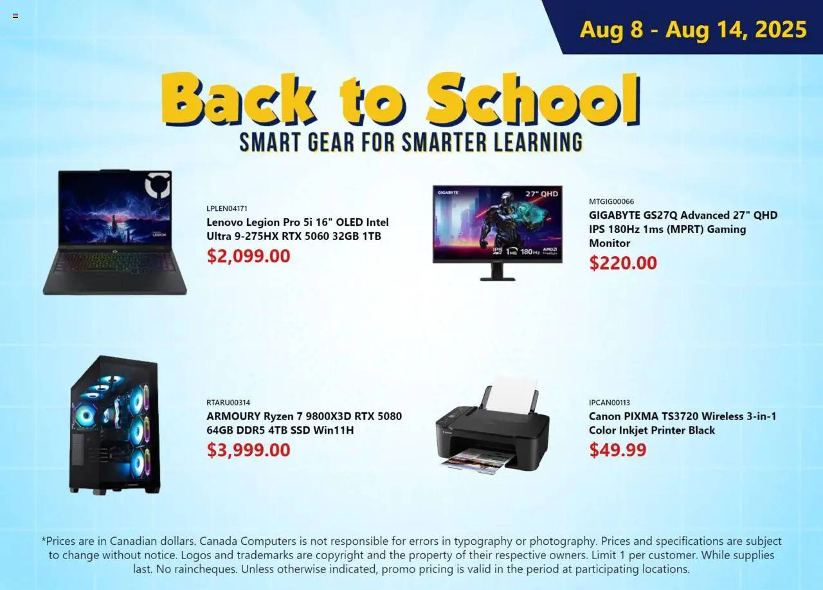 Canada Computers flyer