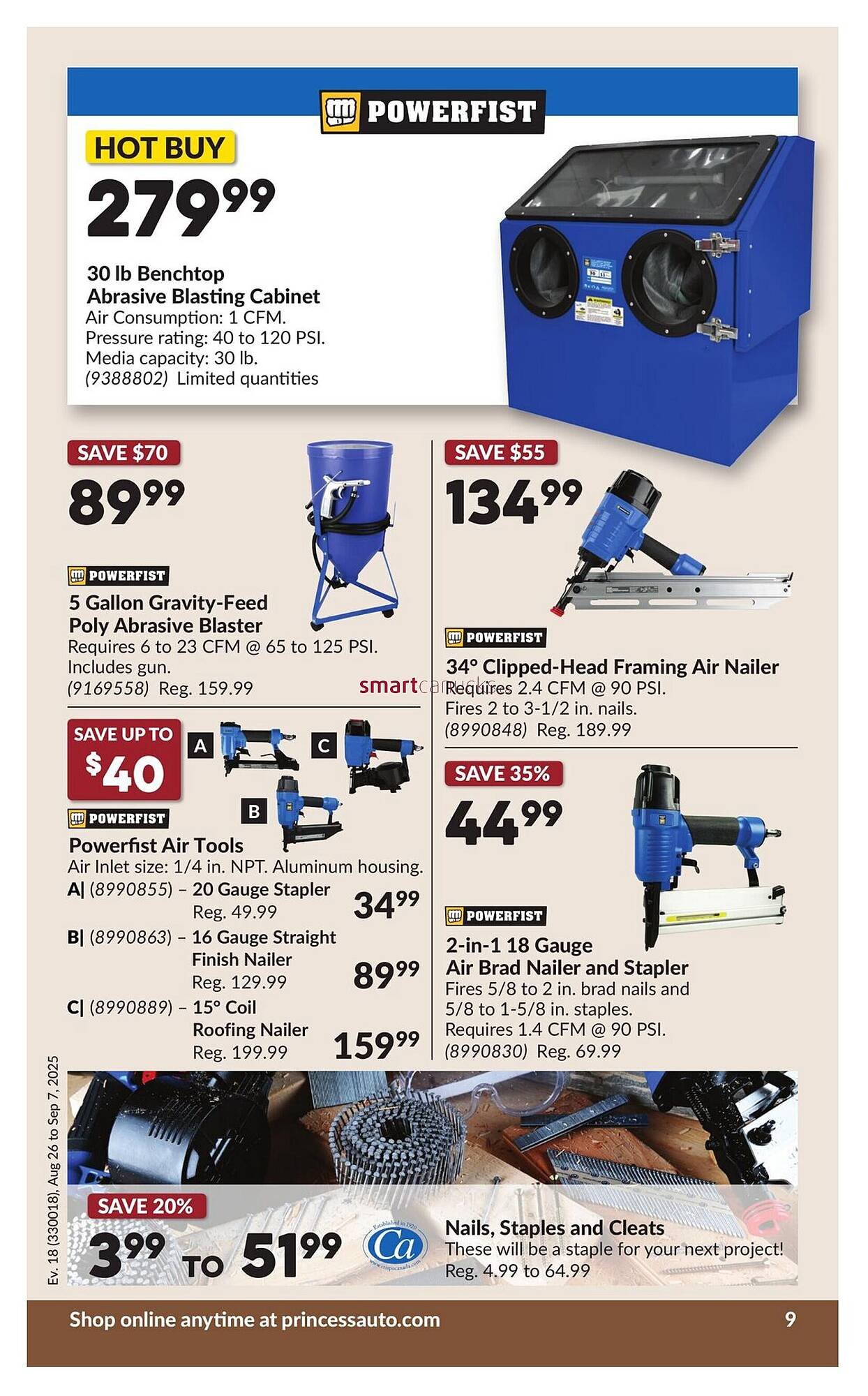 Princess Auto flyer