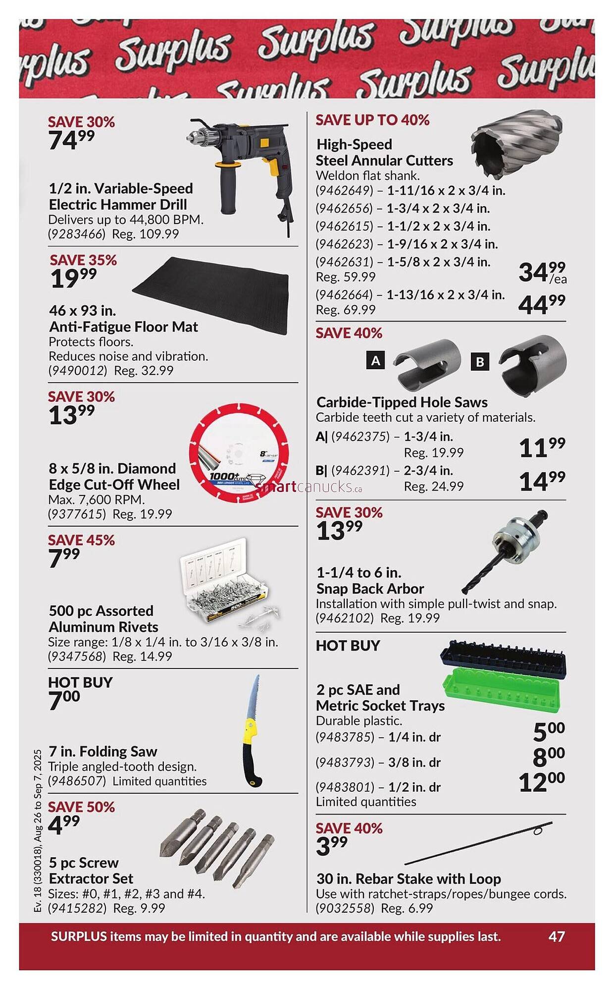 Princess Auto flyer