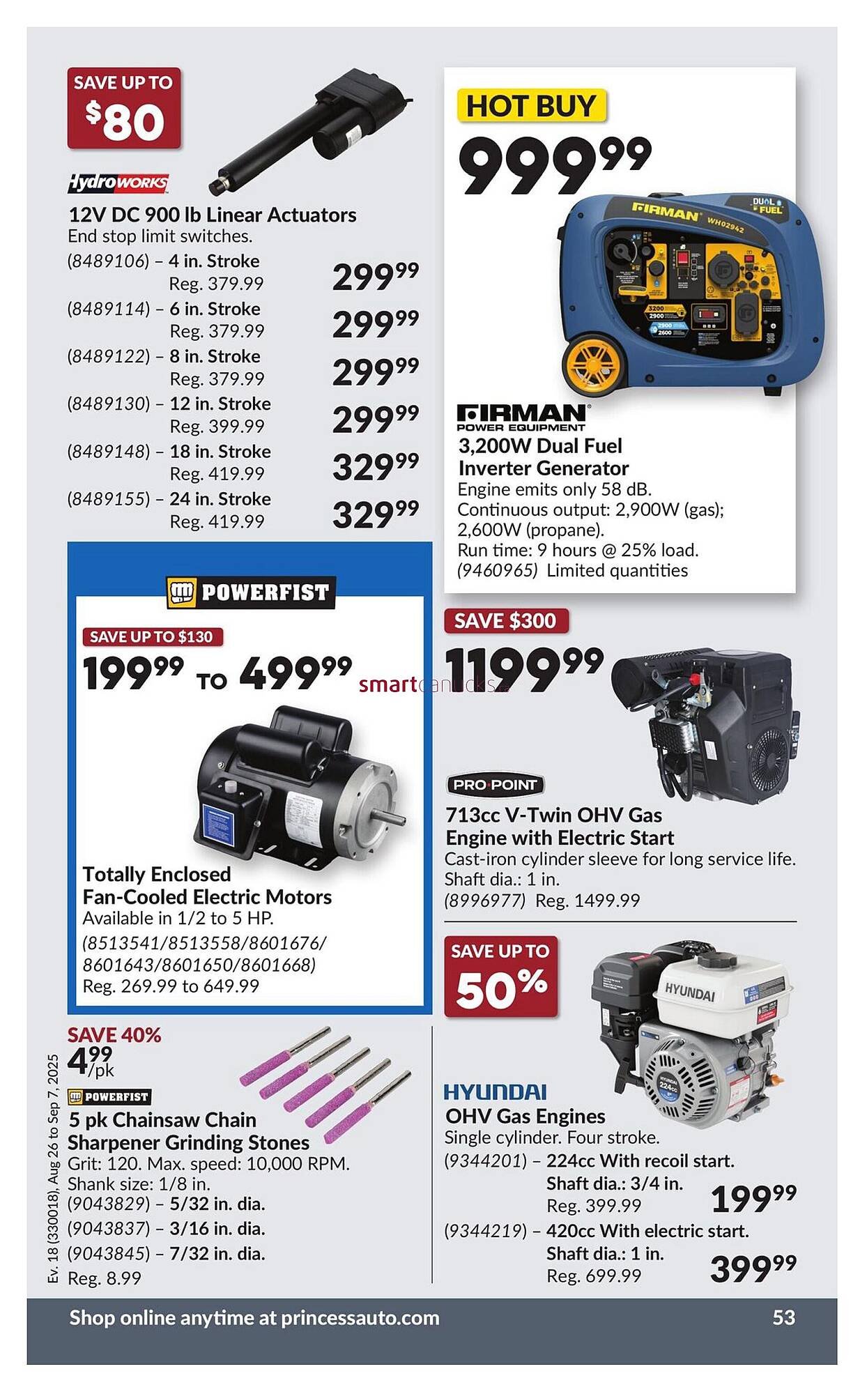 Princess Auto flyer