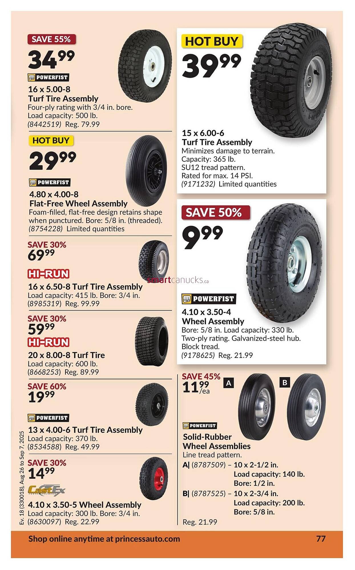 Princess Auto flyer