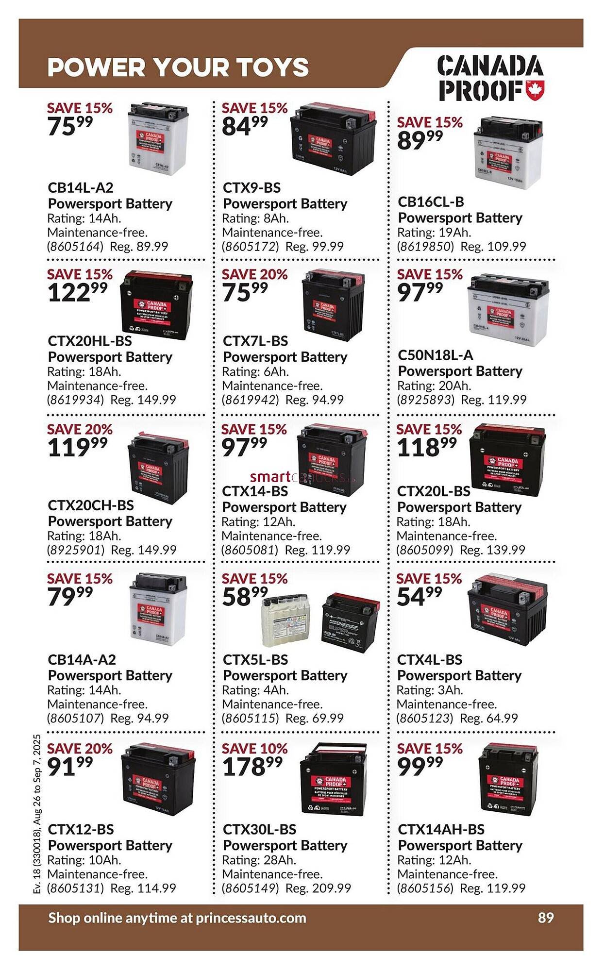Princess Auto flyer
