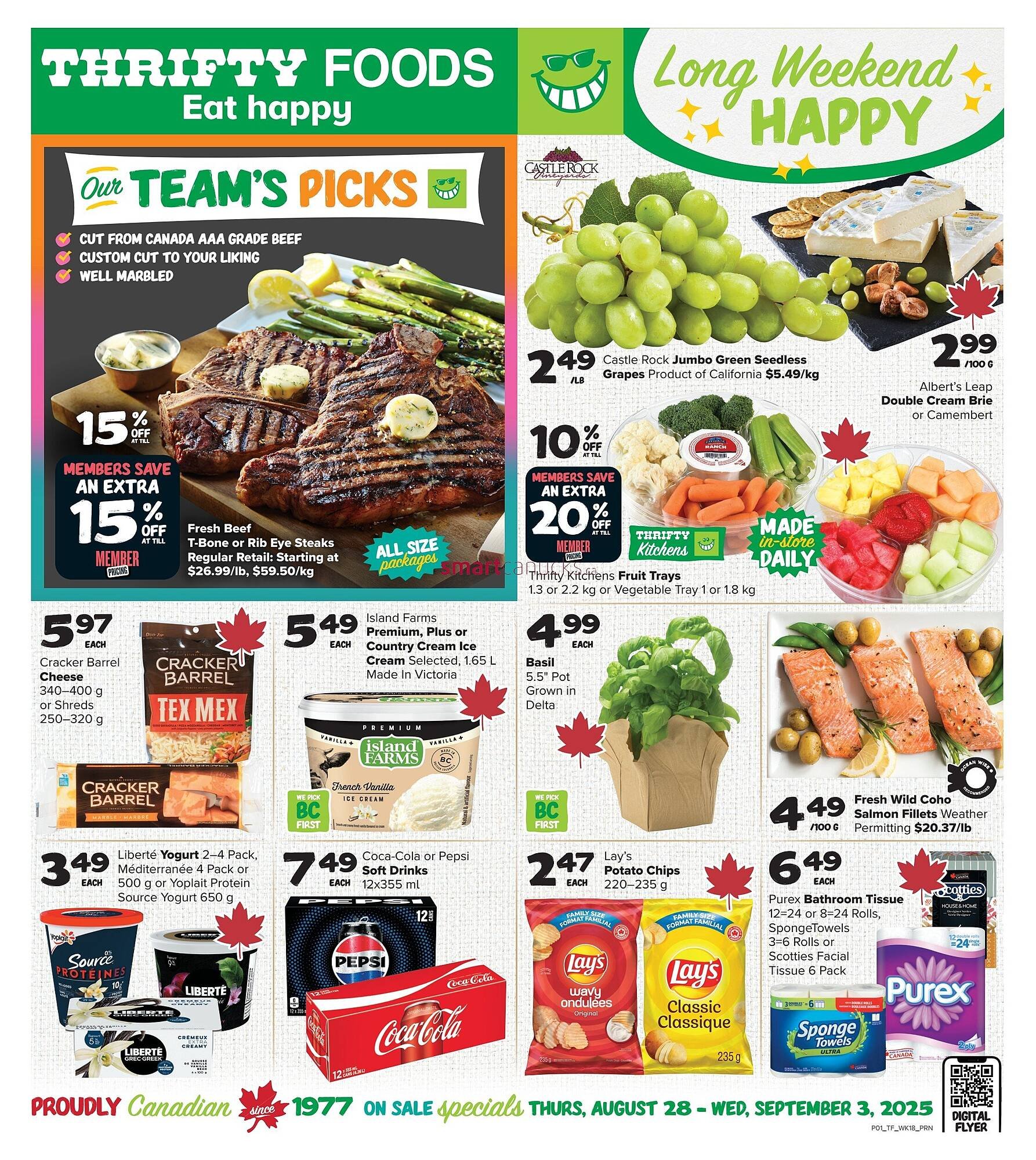 Thrifty Foods flyer (2025-08-28 - 2025-09-03) | 1