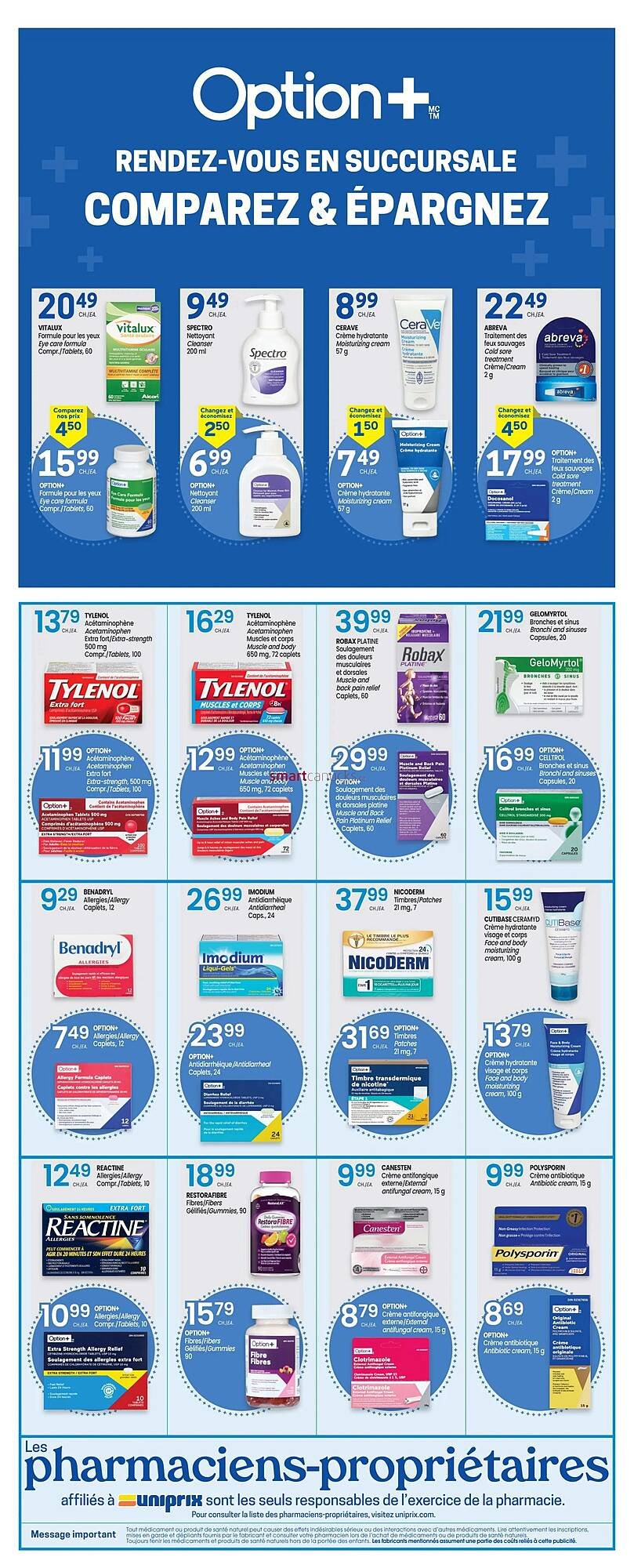 Uniprix flyer