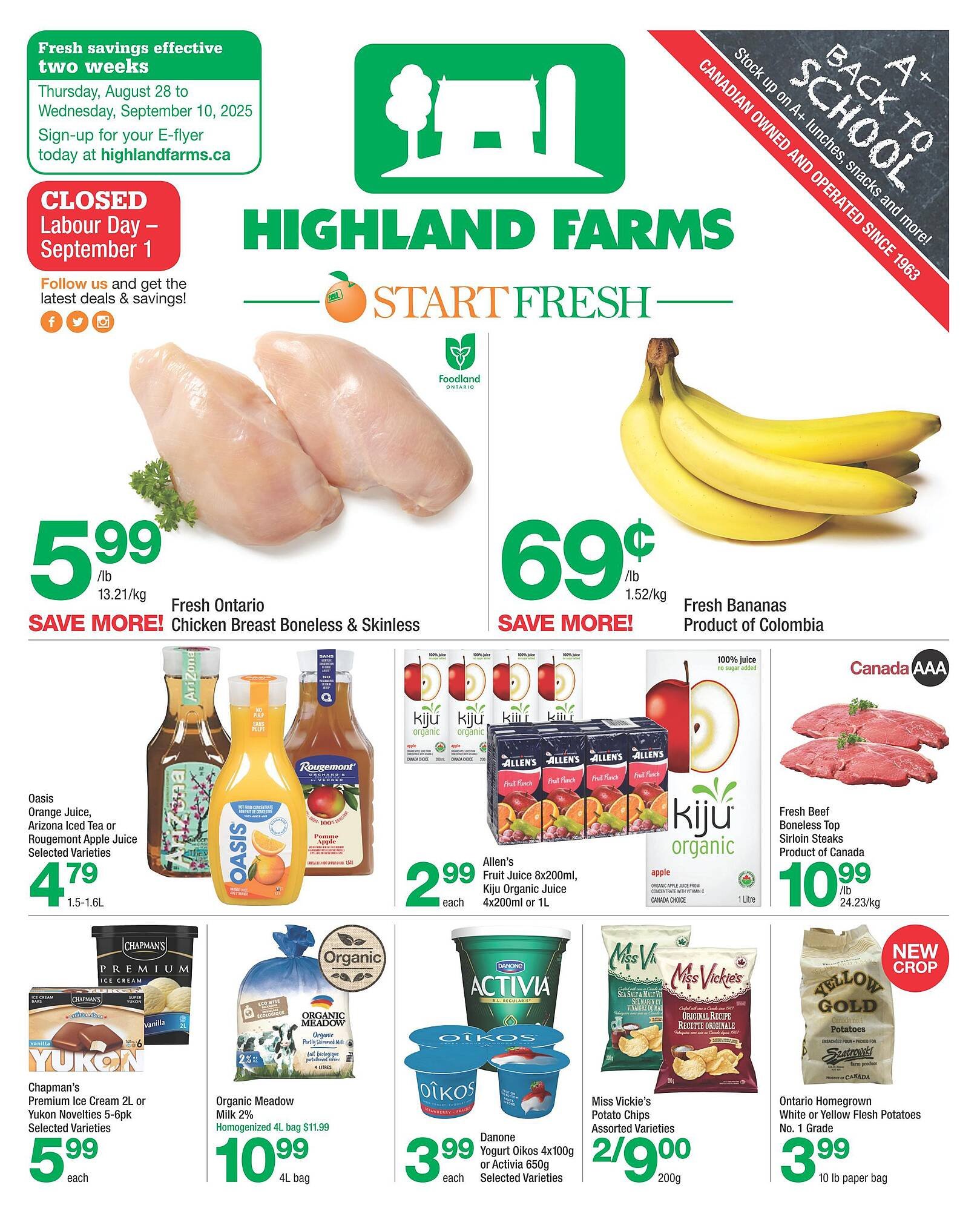 Highland Farms flyer (2025-08-29 - 2025-09-04) | 1