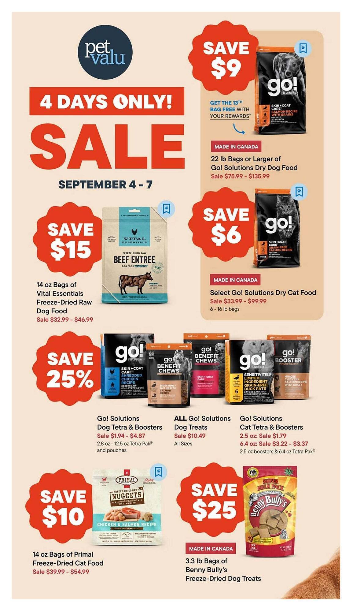 Petvalu flyer (2025-09-04 - 2025-09-08) | 1