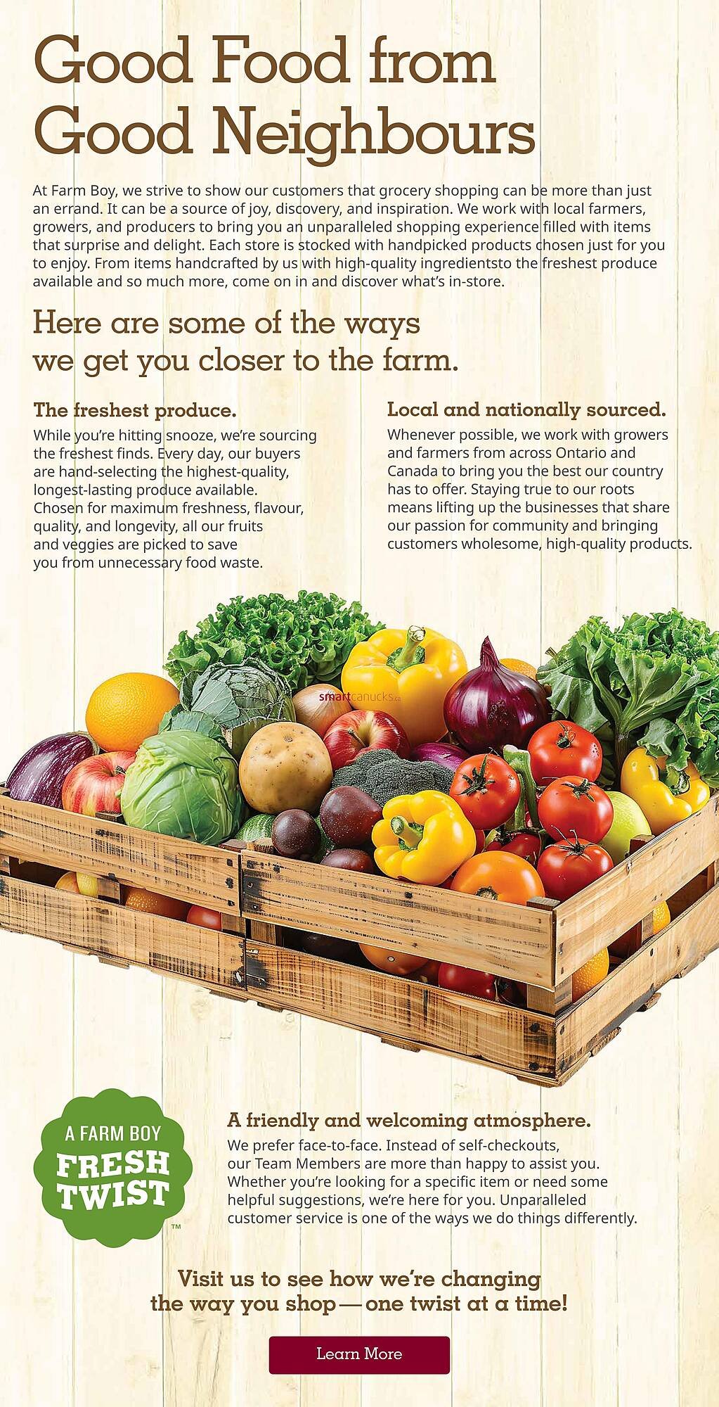 Farm Boy flyer