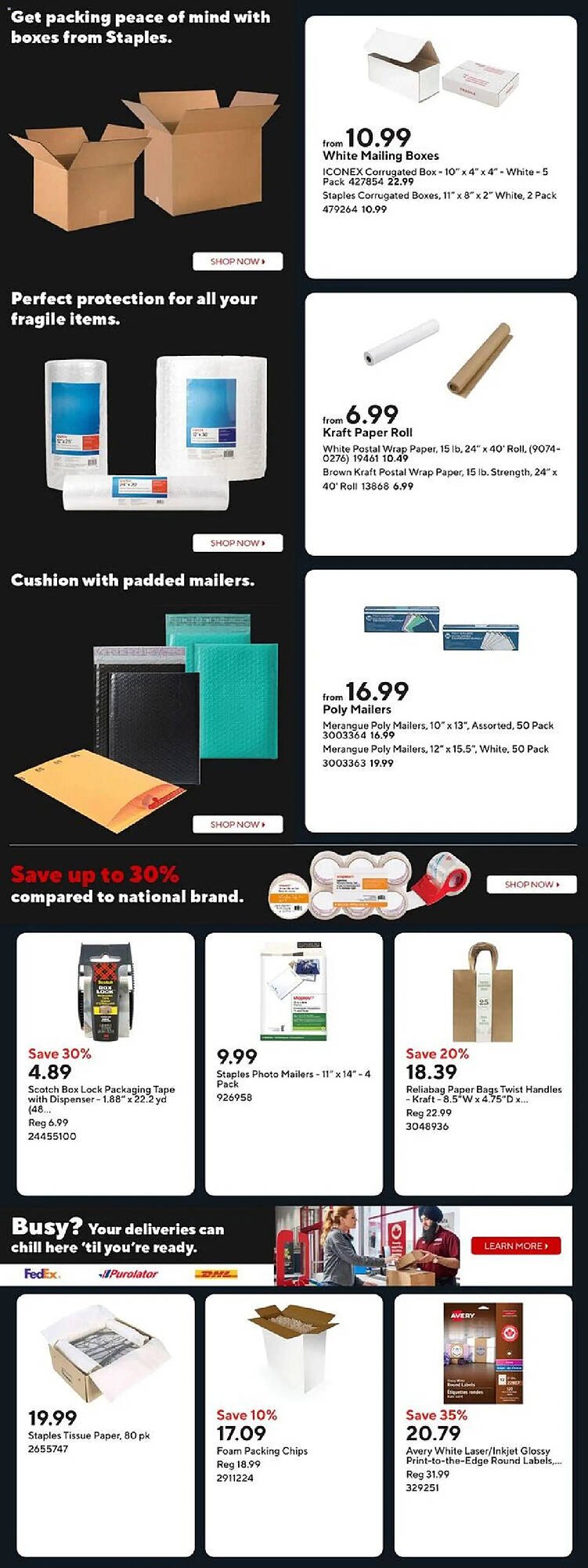 Staples flyer