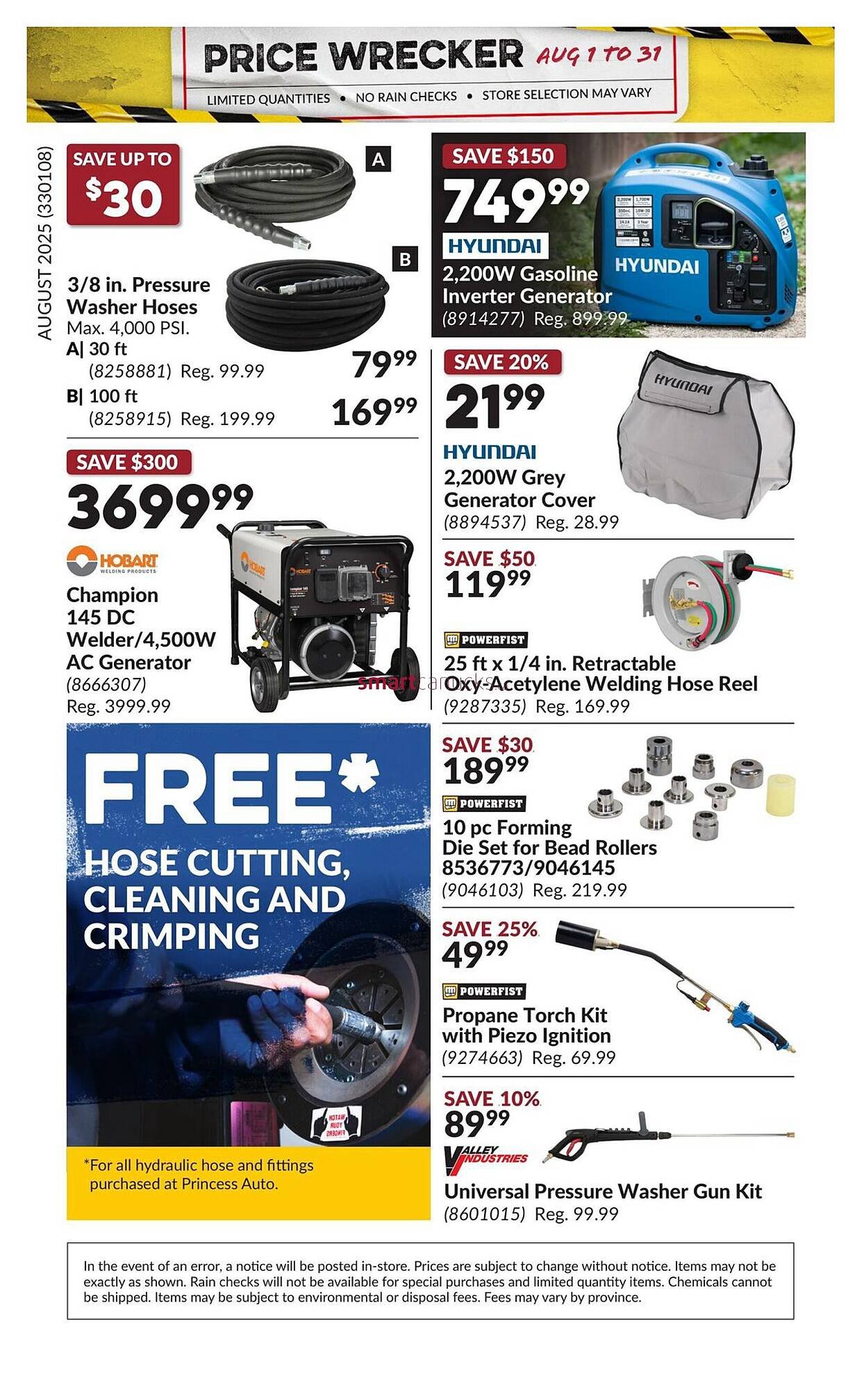 Princess Auto flyer