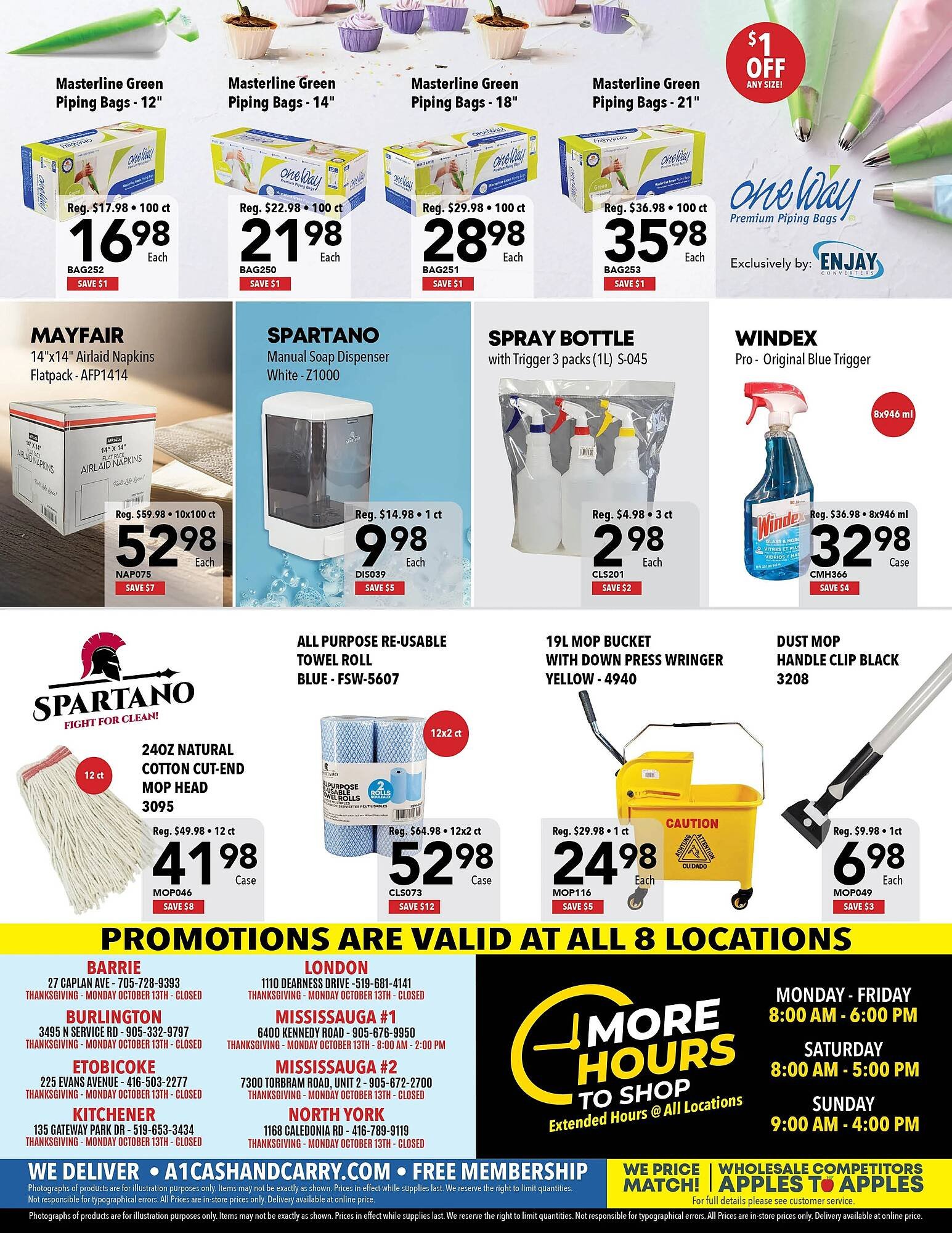 A1 Cash And Carry flyer