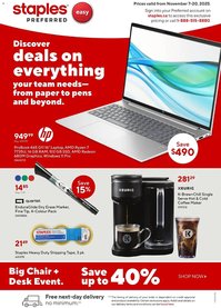 Staples flyer (2025-11-07 - 2025-11-20)