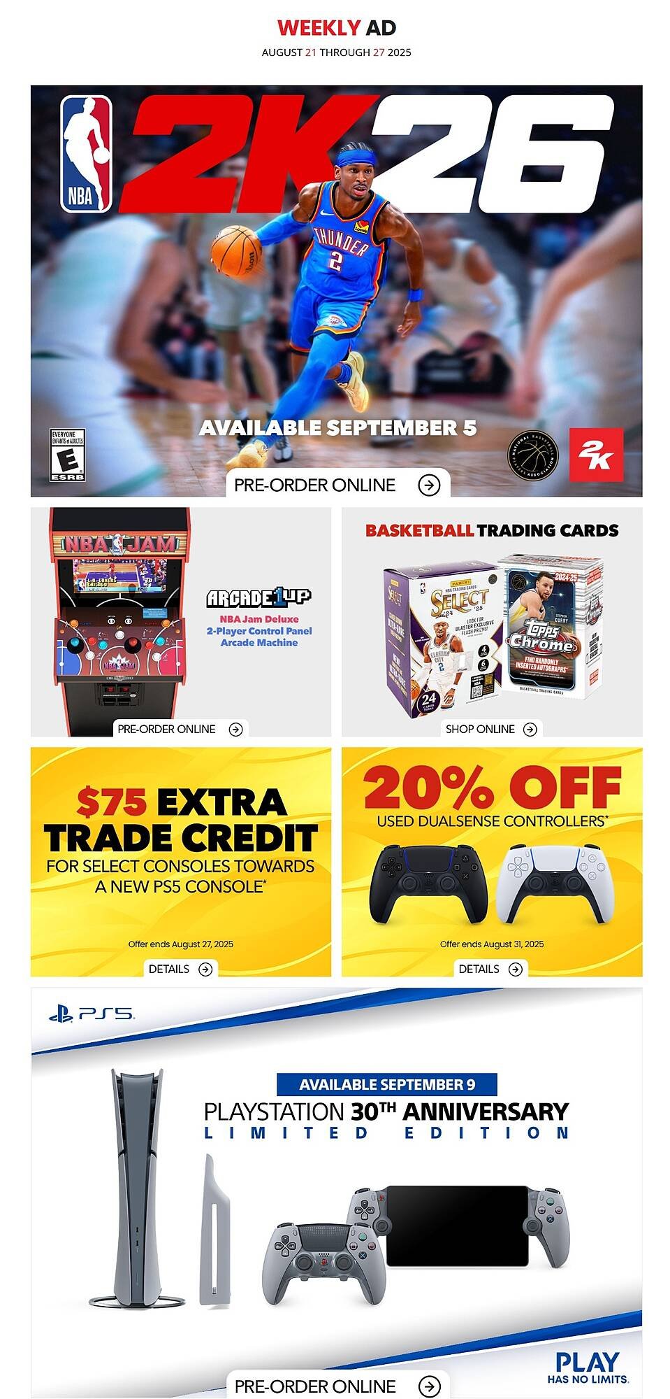 GameStop flyer (2025-08-21 - 2025-08-27) | 1