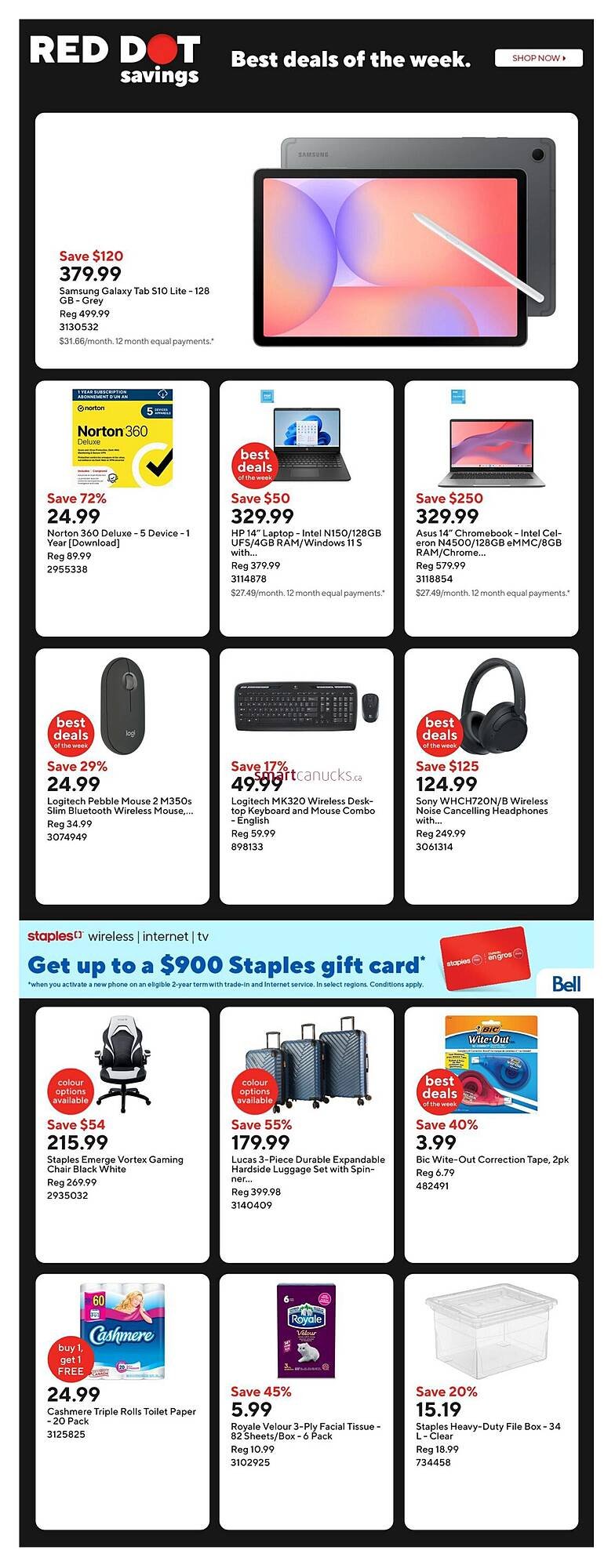 Staples flyer