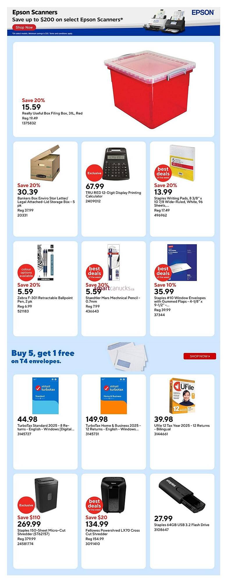 Staples flyer
