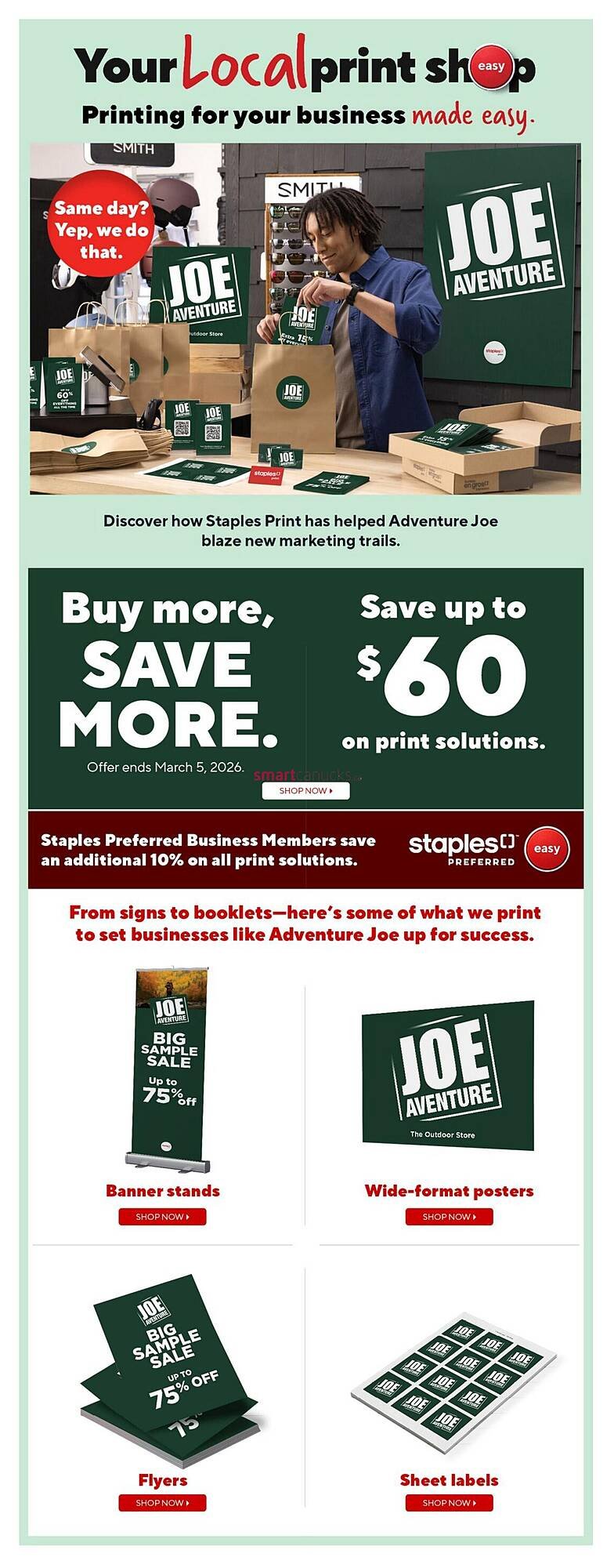 Staples flyer