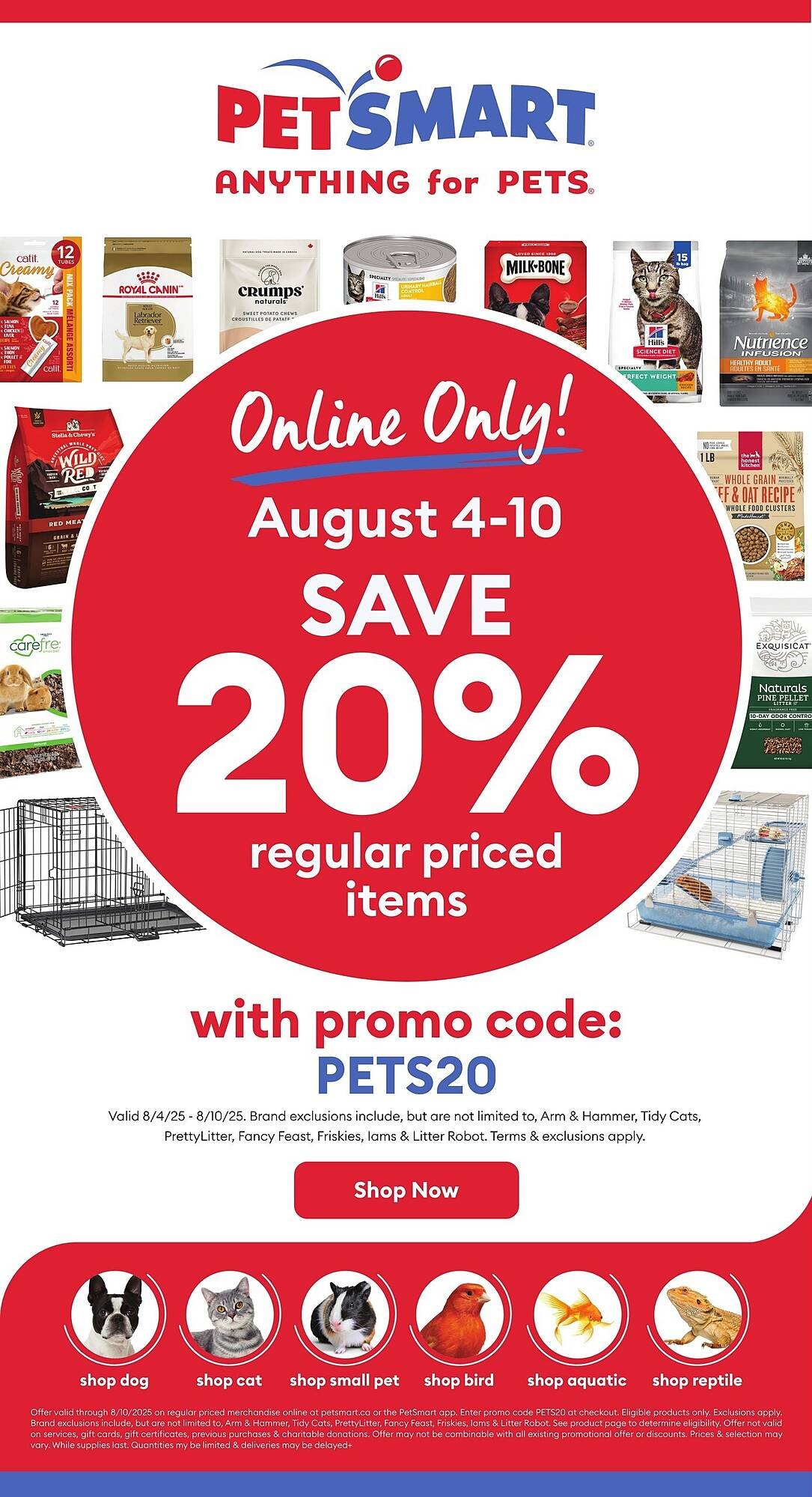 Petsmart flyer (2025-08-04 - 2025-08-10) | 1