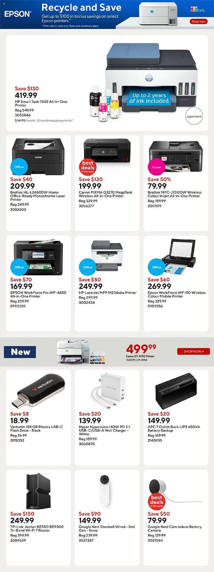 Staples flyer