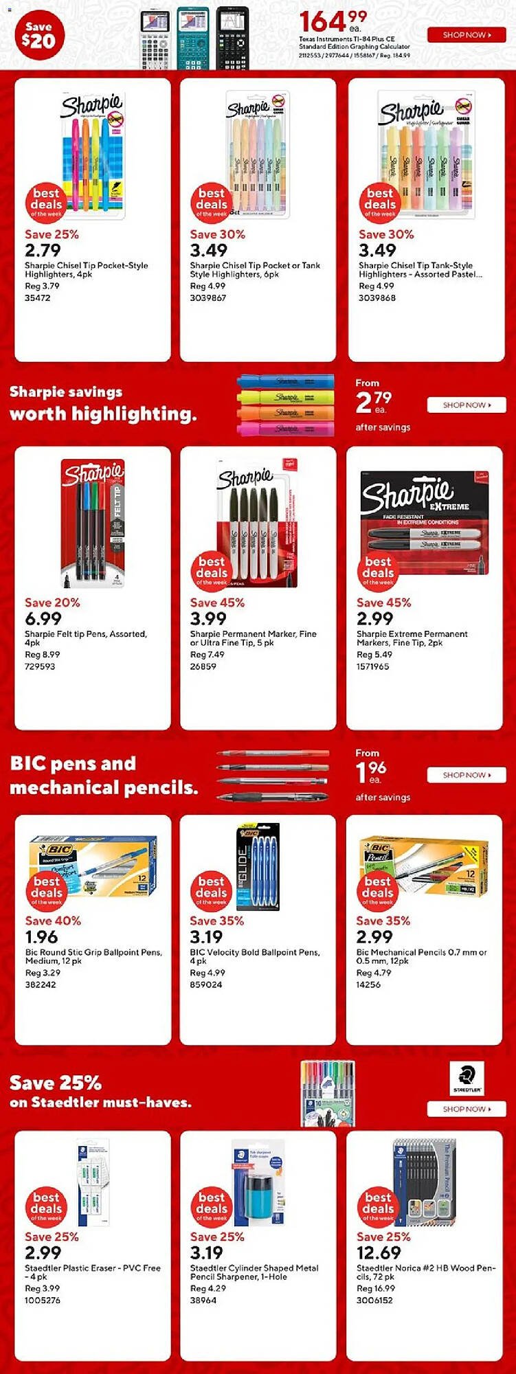 Staples flyer