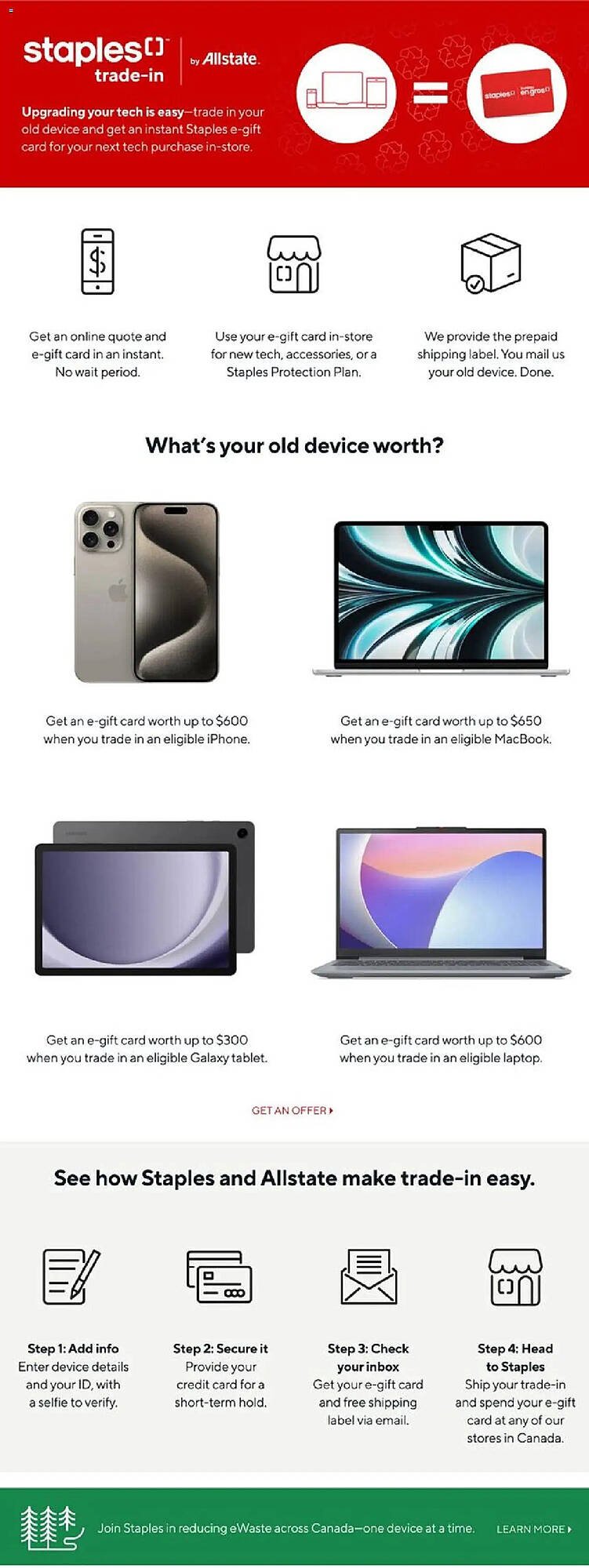 Staples flyer