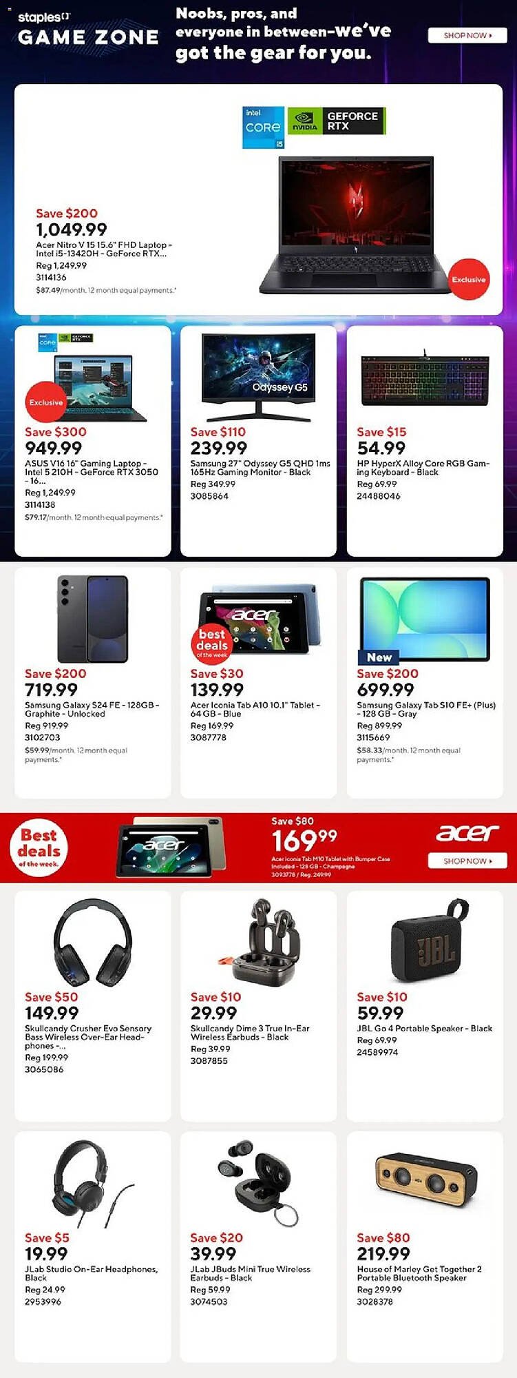 Staples flyer